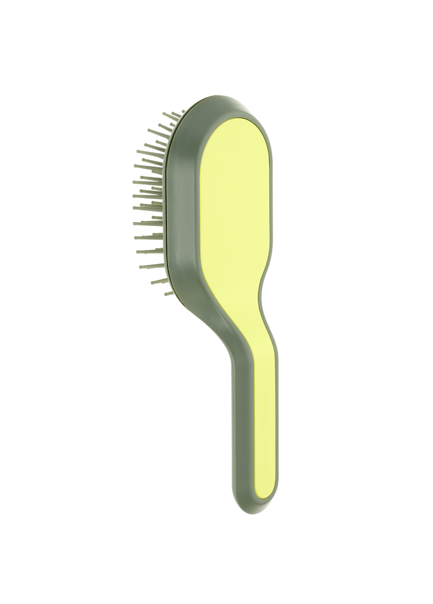 Curvy Bag Brush Green Lime Color Saç Fırçası