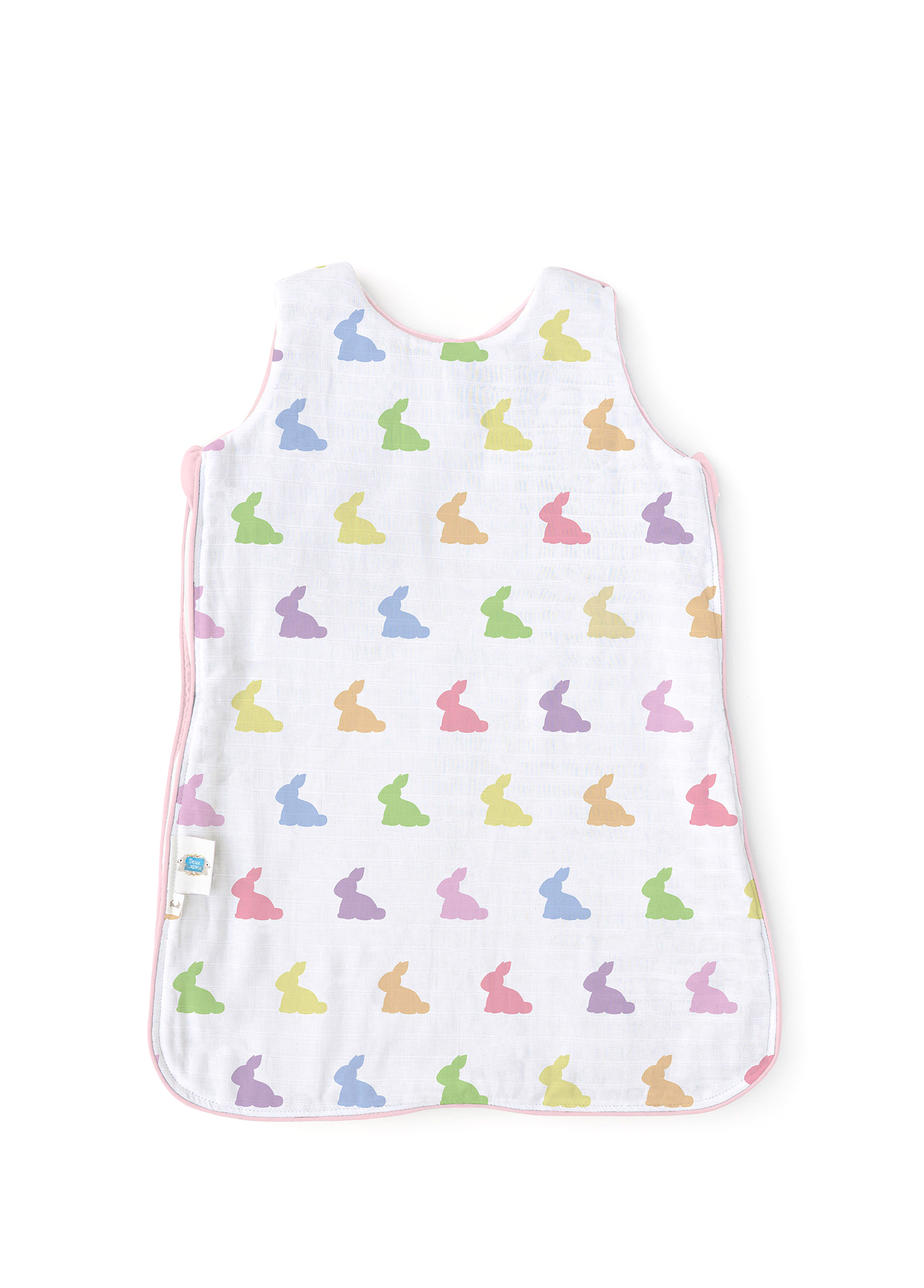 Rainbow Lapin Pink 0.5 TOG Müslin Bebek Uyku Tulumu