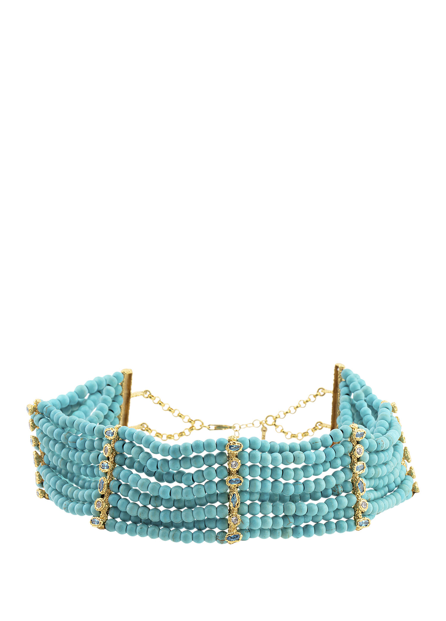 Patmos Waves 24 Ayar Altın Kaplama Kadın Choker