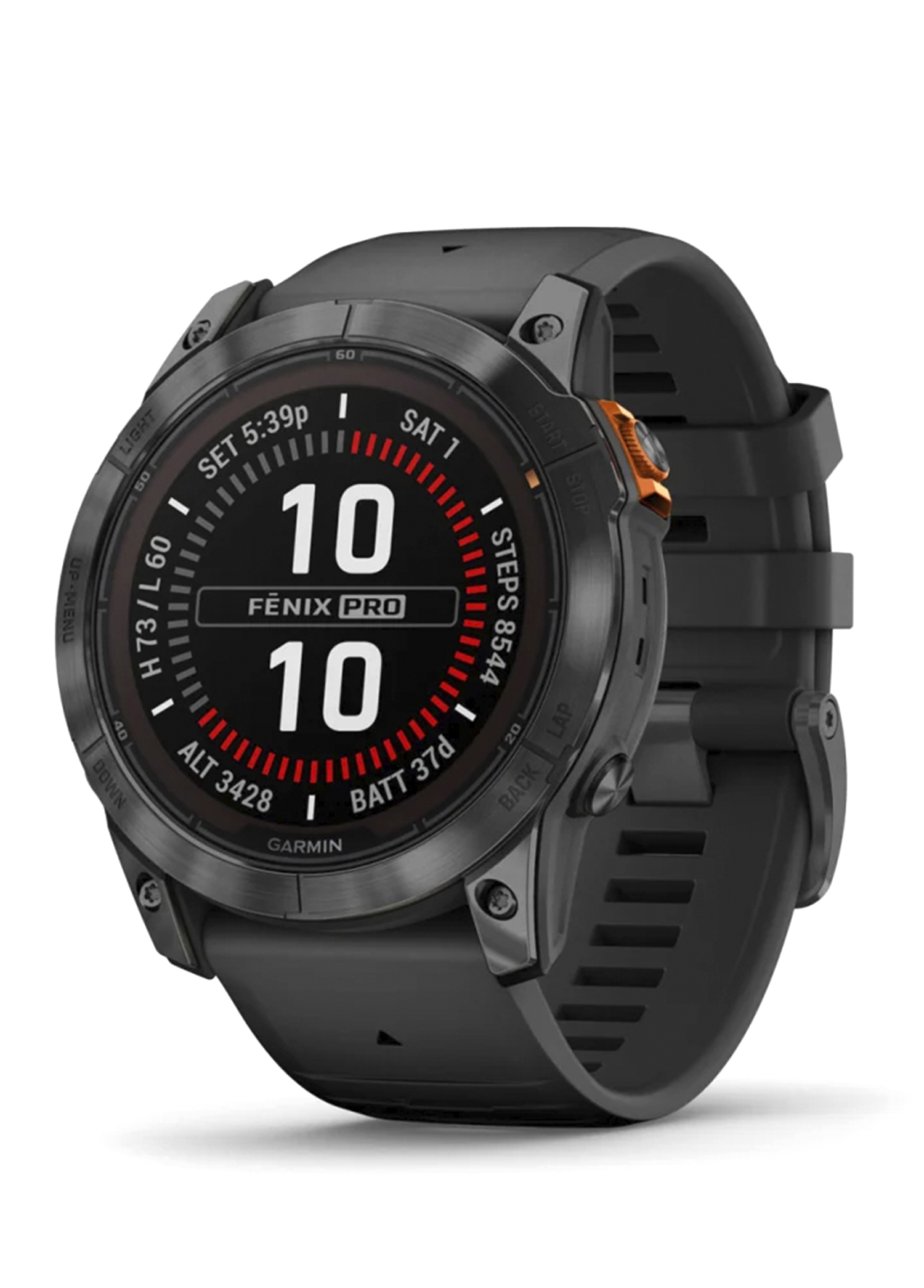 Fenix 7x Pro Gri Solar Edition Slate 51mm Siyah Kayışlı Akıllı Saat