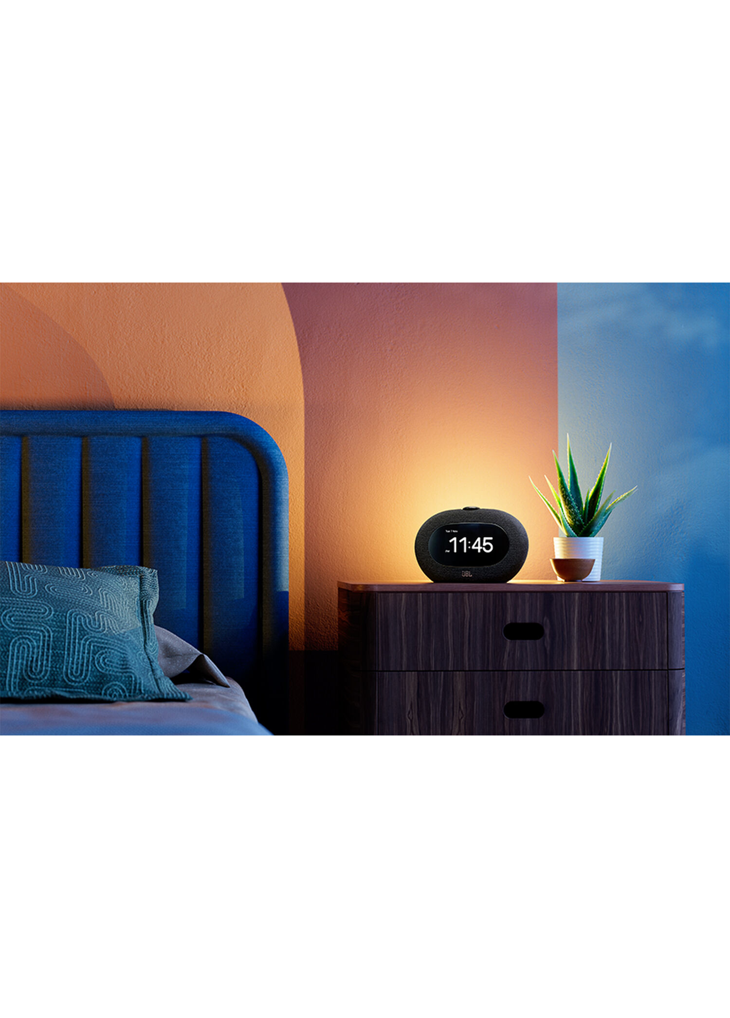 JBL - Horizon 3 Gri Alarmlı Saat Bluetooth Hoparlör - Gri