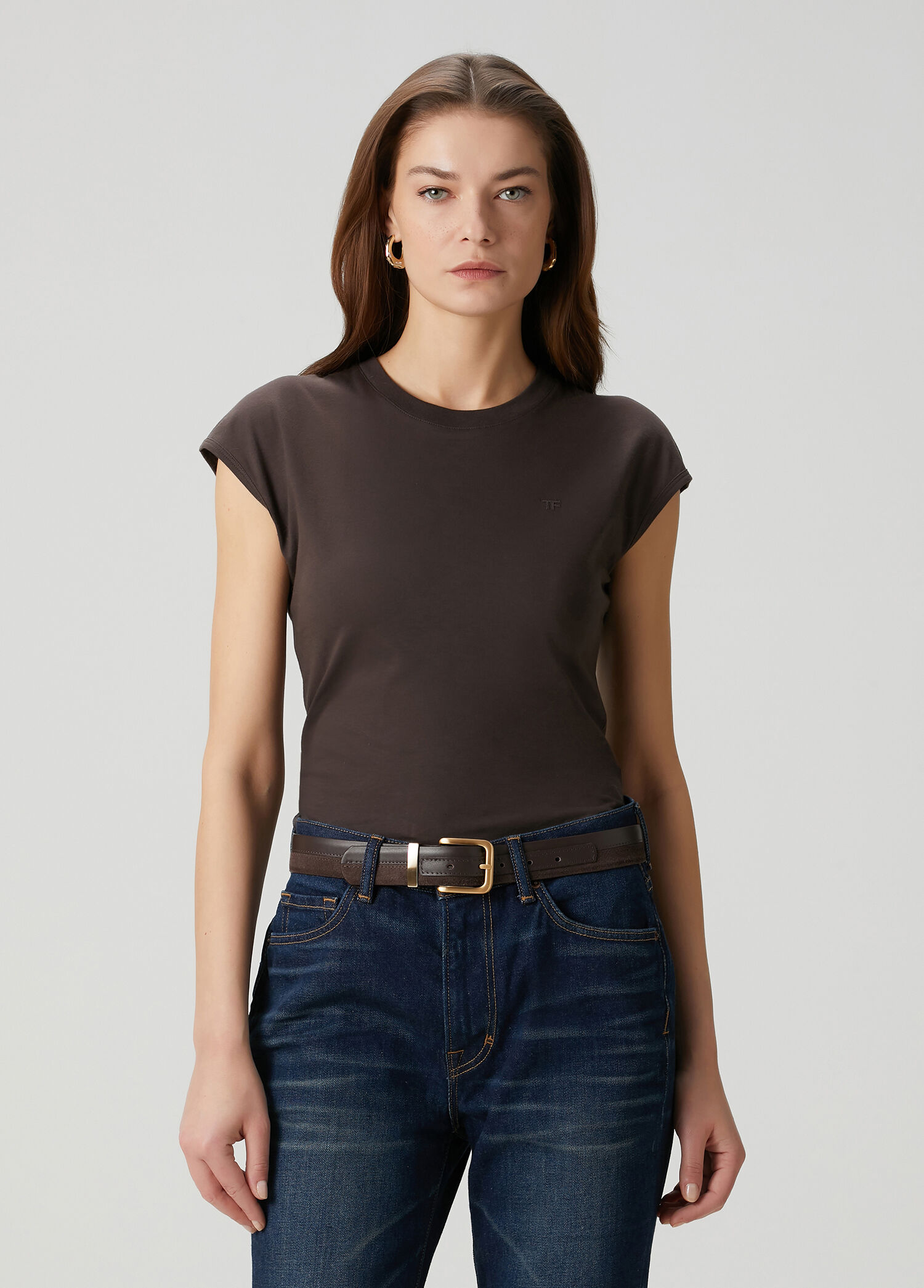 Kahverengi T-shirt