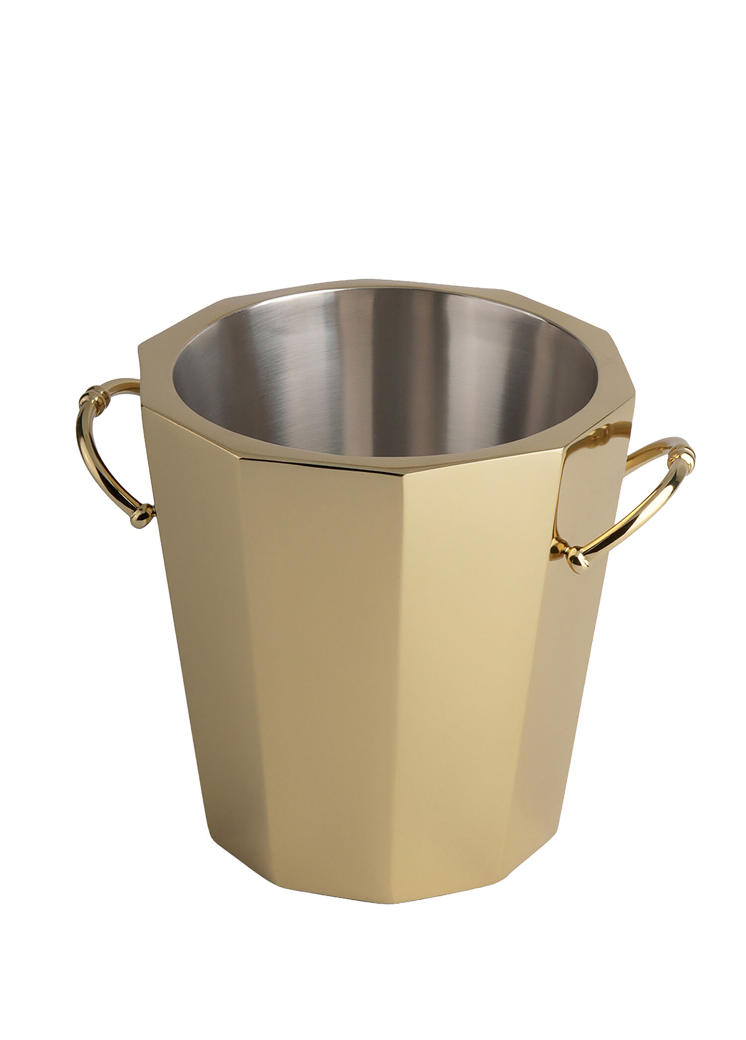 Gold Çelik Dekoratif Buz Kovası 24 cm
