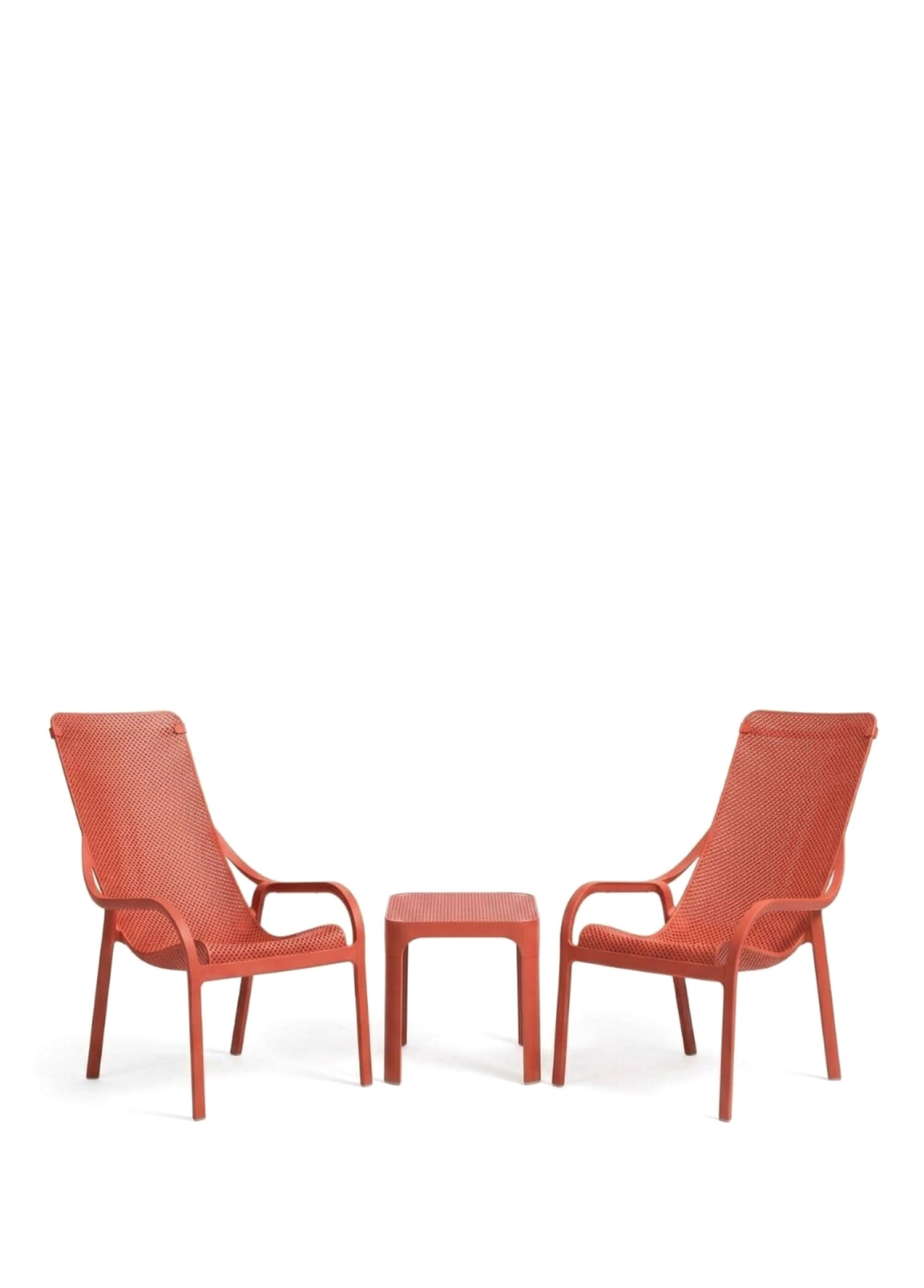 Net Lounge Kırmızı Bahçe Koltuk ve Sehpa Takımı