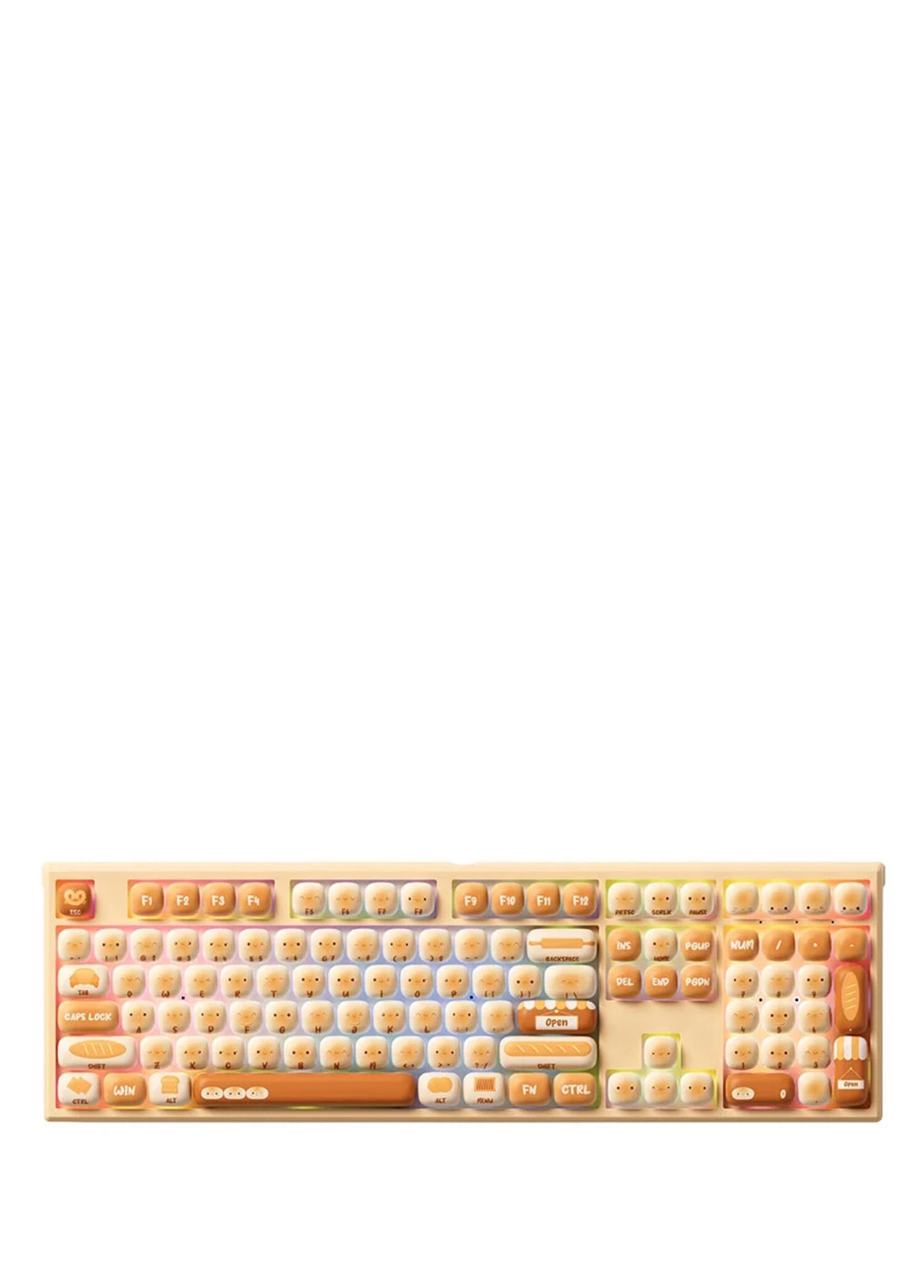 Monsgeek MG108B Bun Wonderland RGB Kablosuz Hotswap Mekanik Gaming Klavye