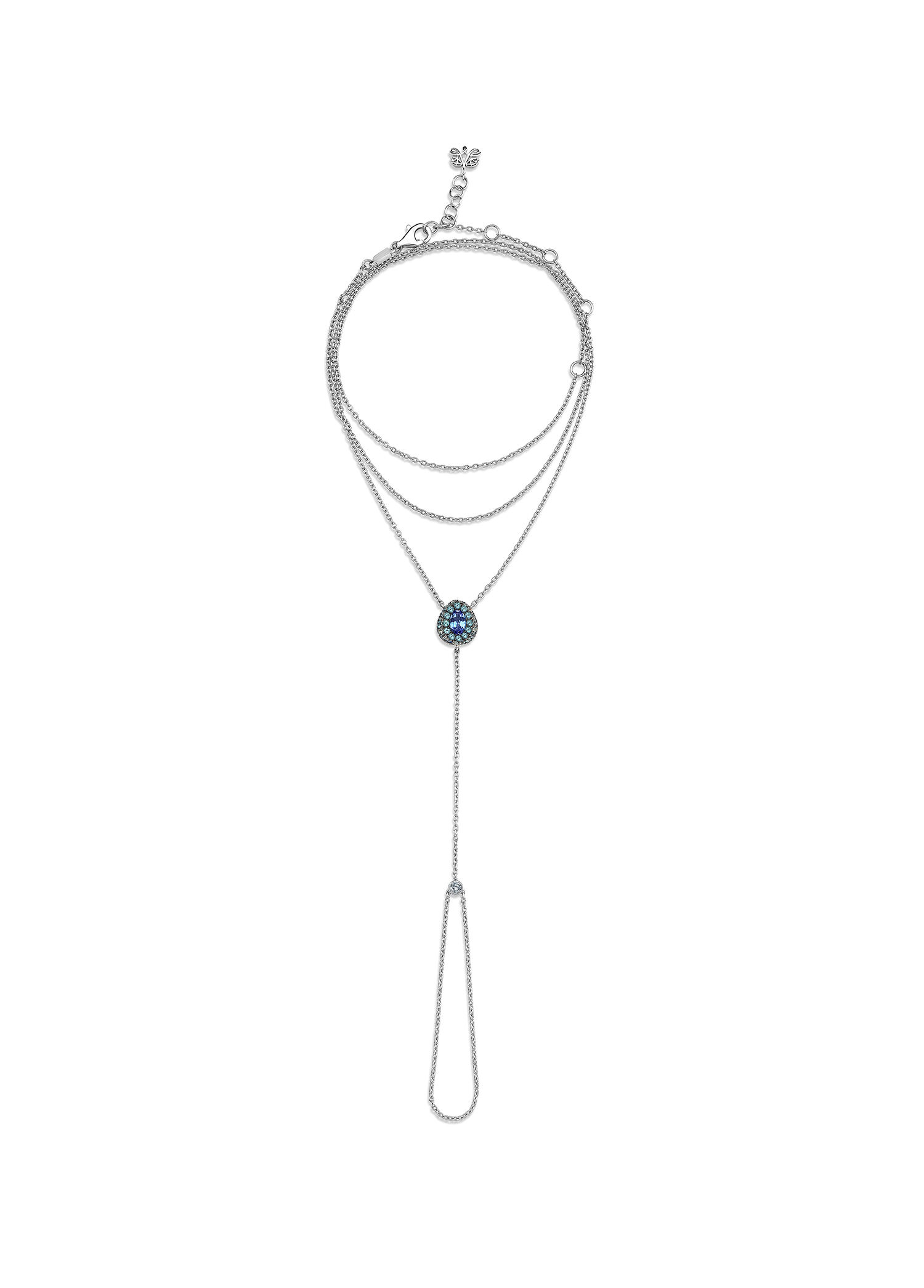Pave Tanzanite Kadın Altın Şahmeran Bileklik