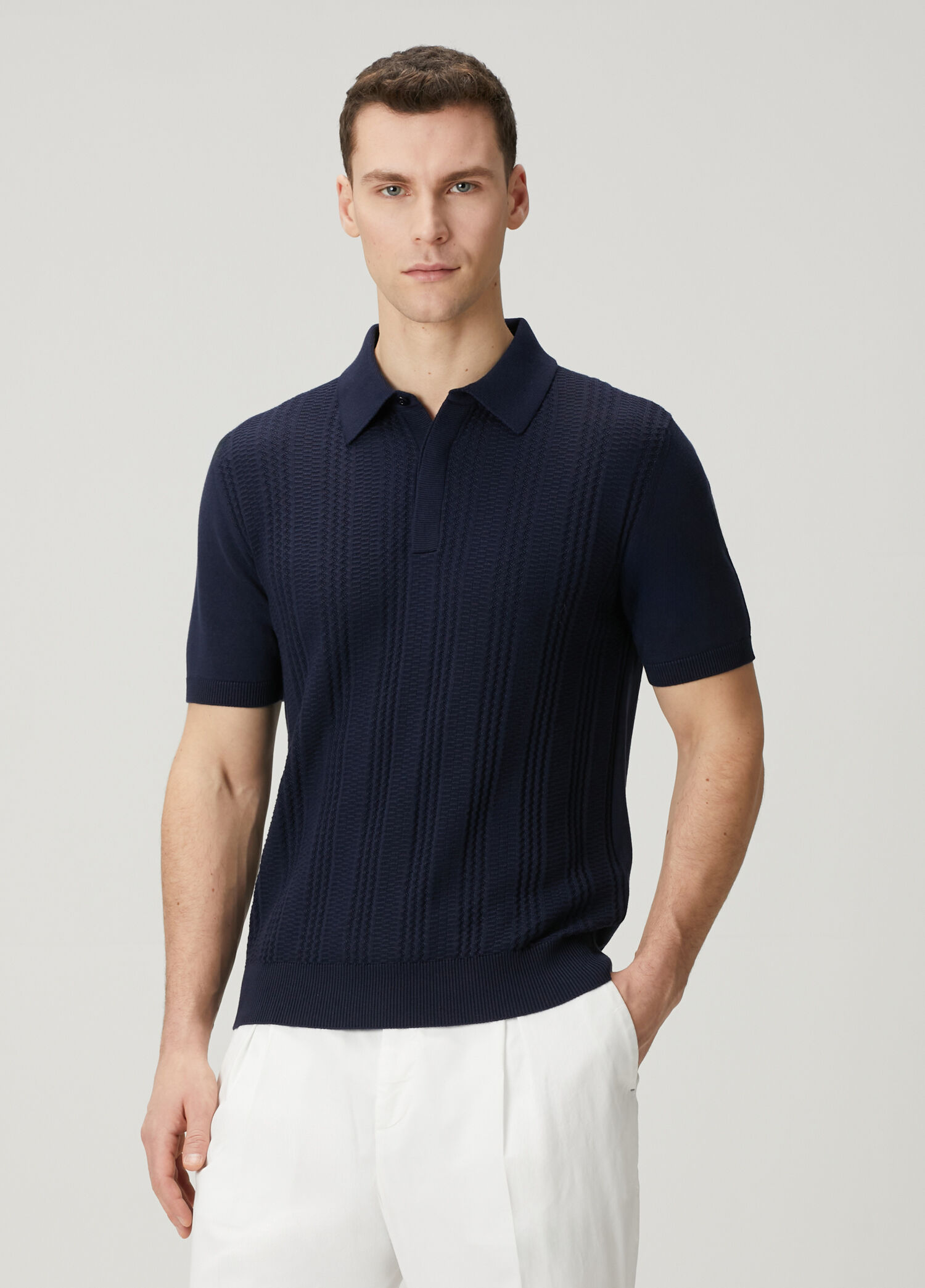 Lacivert Polo Triko