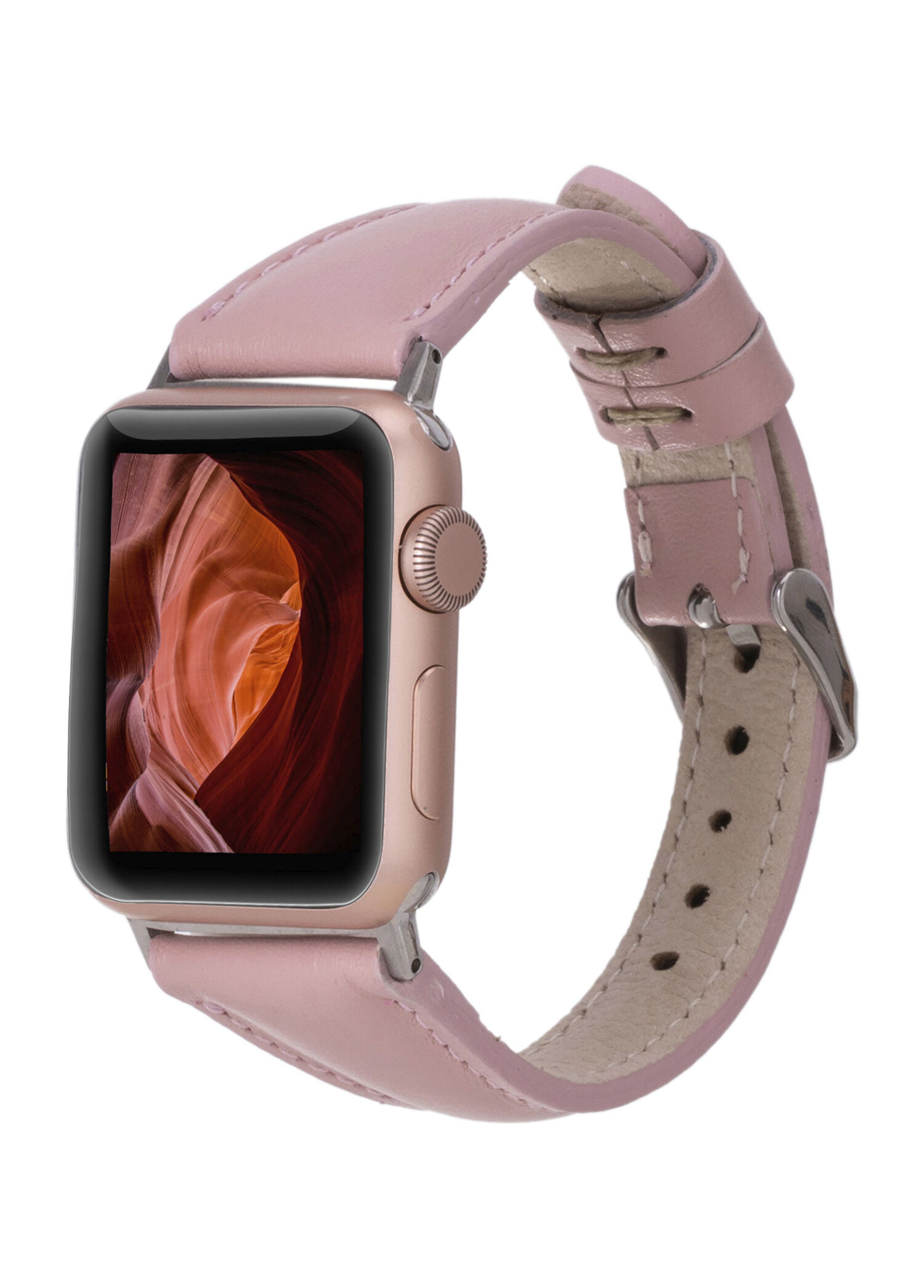 Bloominbag - Bloomband Signature Blush Pink Deri 44/45/46/49mm Kadın Akıllı Saat Kordon - Pembe