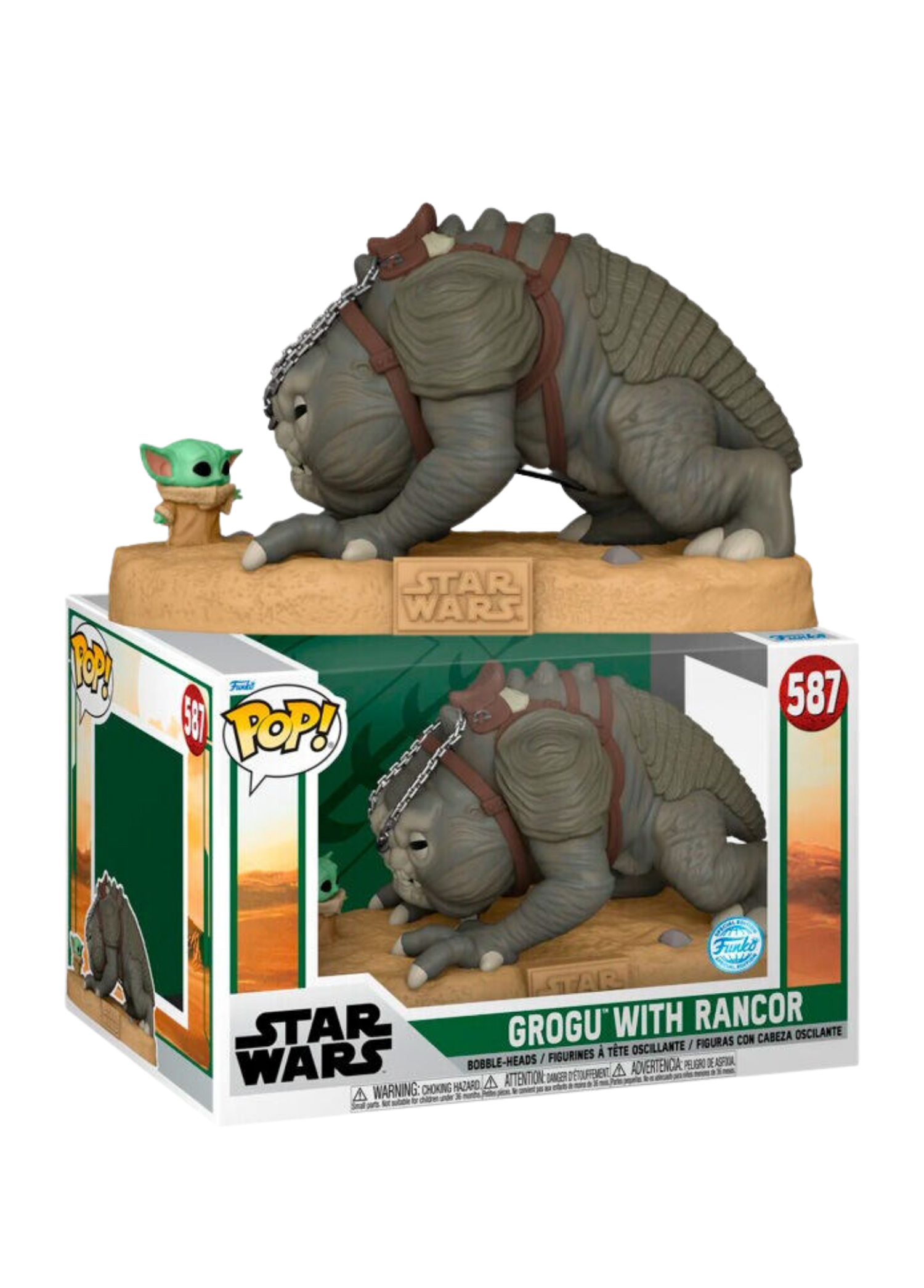 The Book of Boba Fett Grogu Rancor Figür