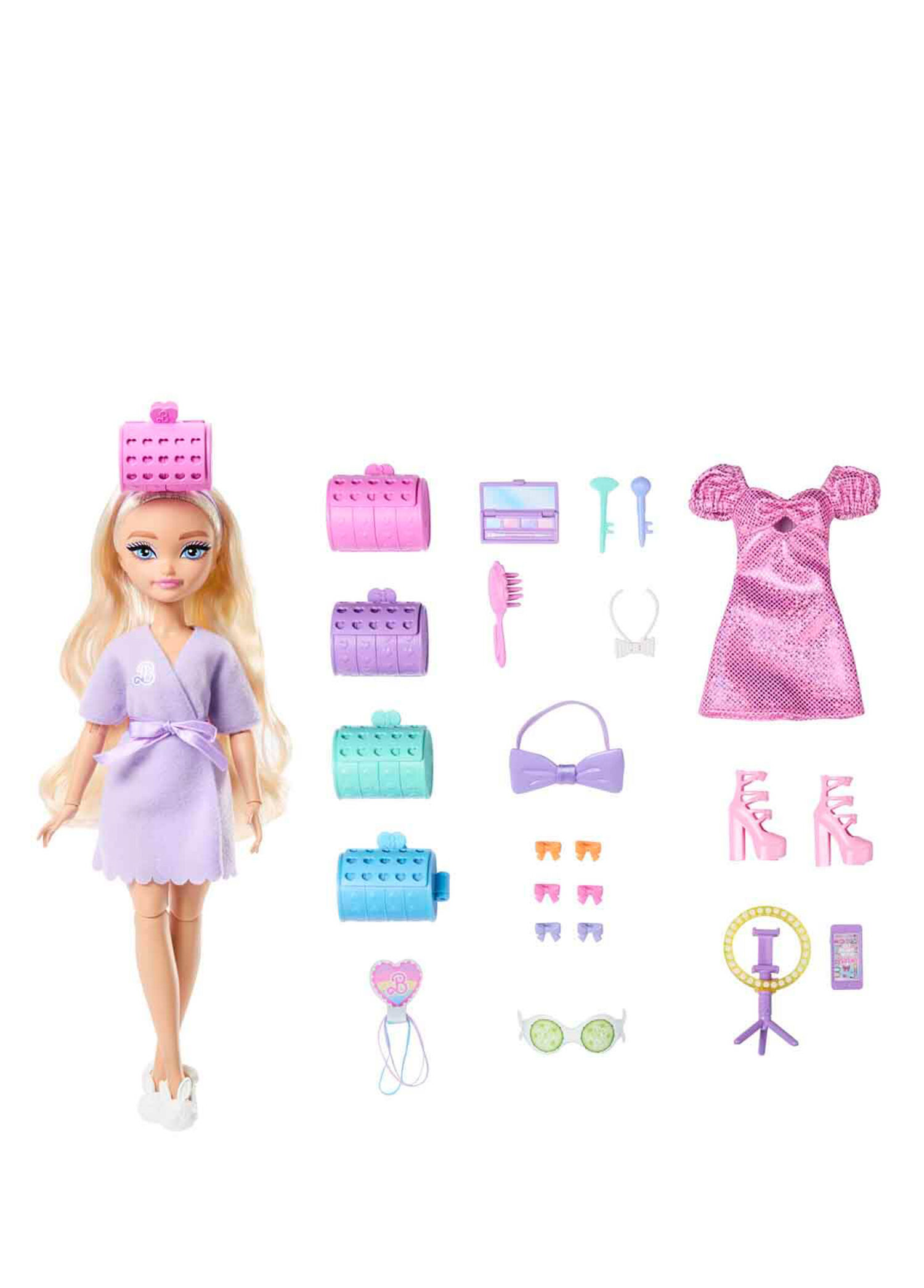 Dream Besties Barbie ile Hazırlan Malibu Bebek ve Aksesuarları JGG38