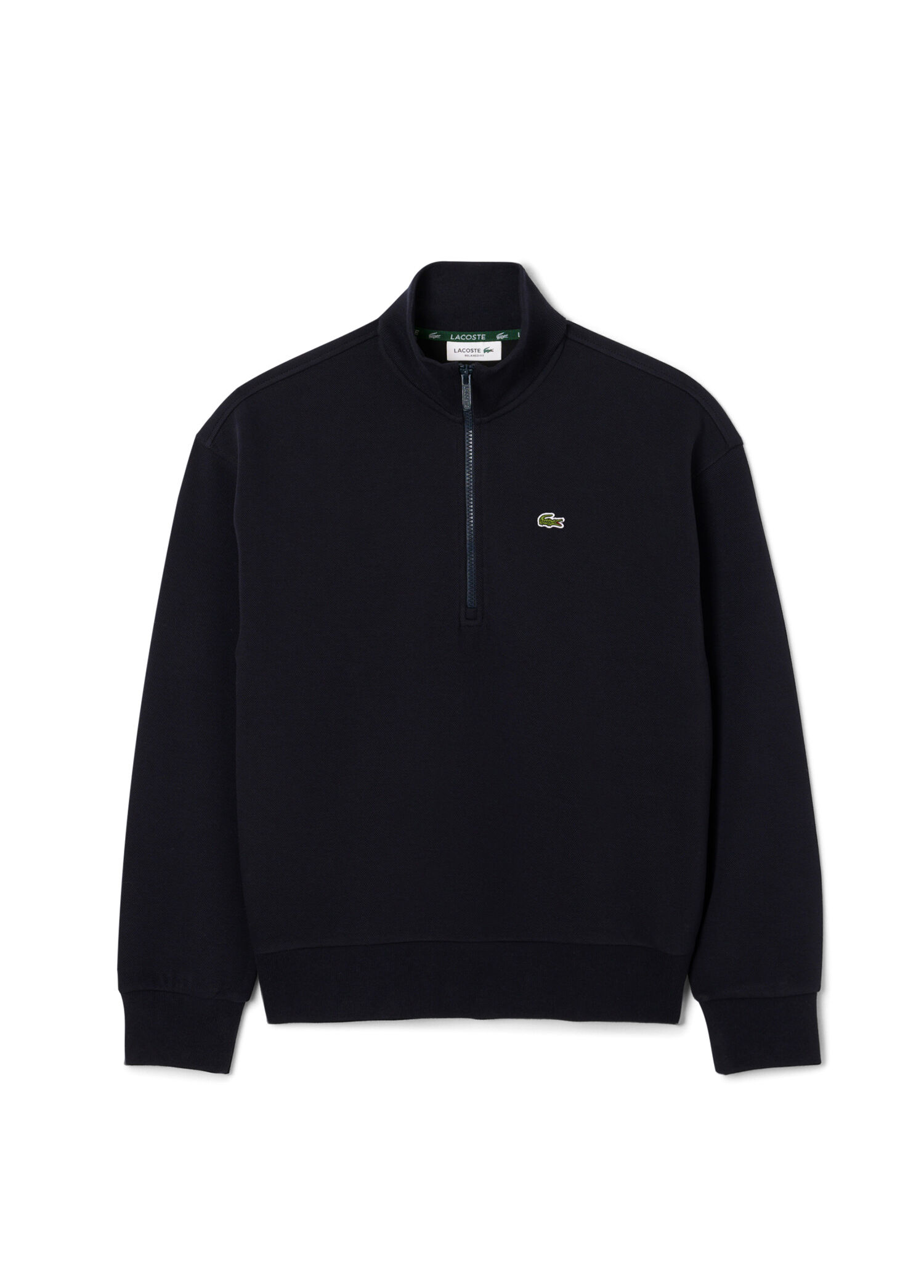 Lacivert Yarım Fermuarlı Relaxed Fit Kadın Sweatshirt