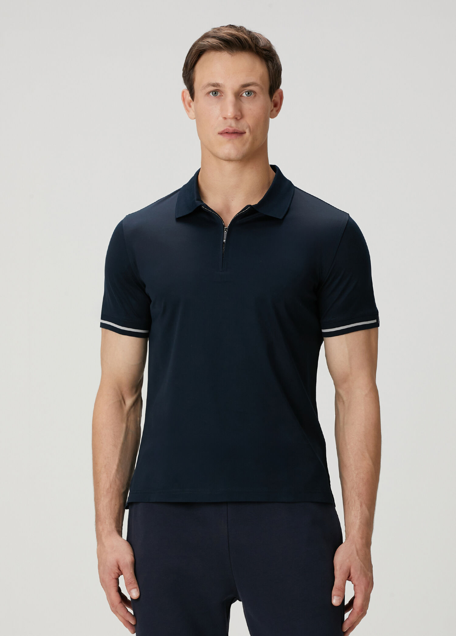 Lacivert Polo Yaka T-shirt
