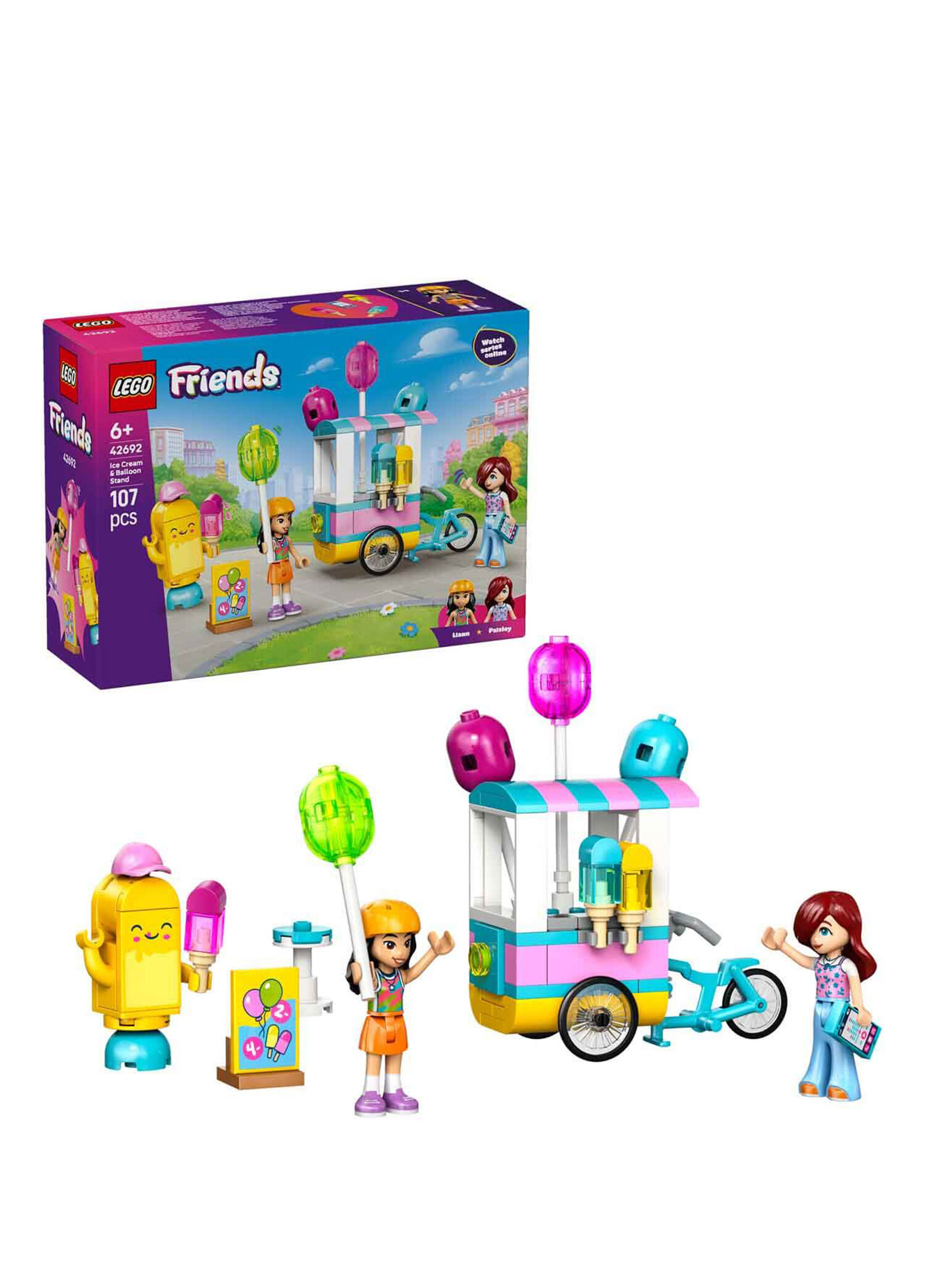 Friends Dondurma ve Balon Standı 107 Parça 6+ Yaş Yapı Oyuncağı 42692