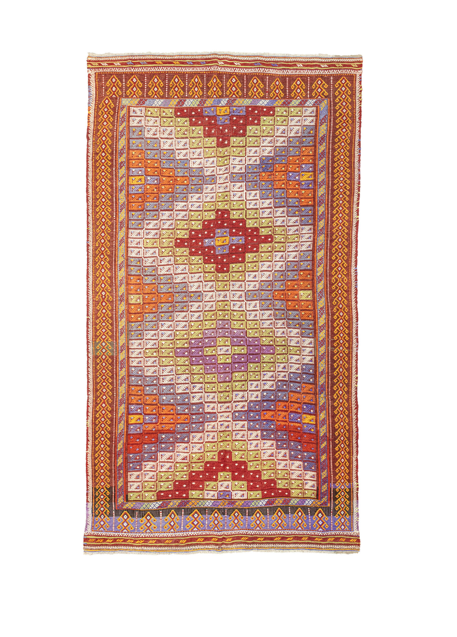 Feriz Geometrik Desenli El Dokuma Cicim Kilim 172x311 cm