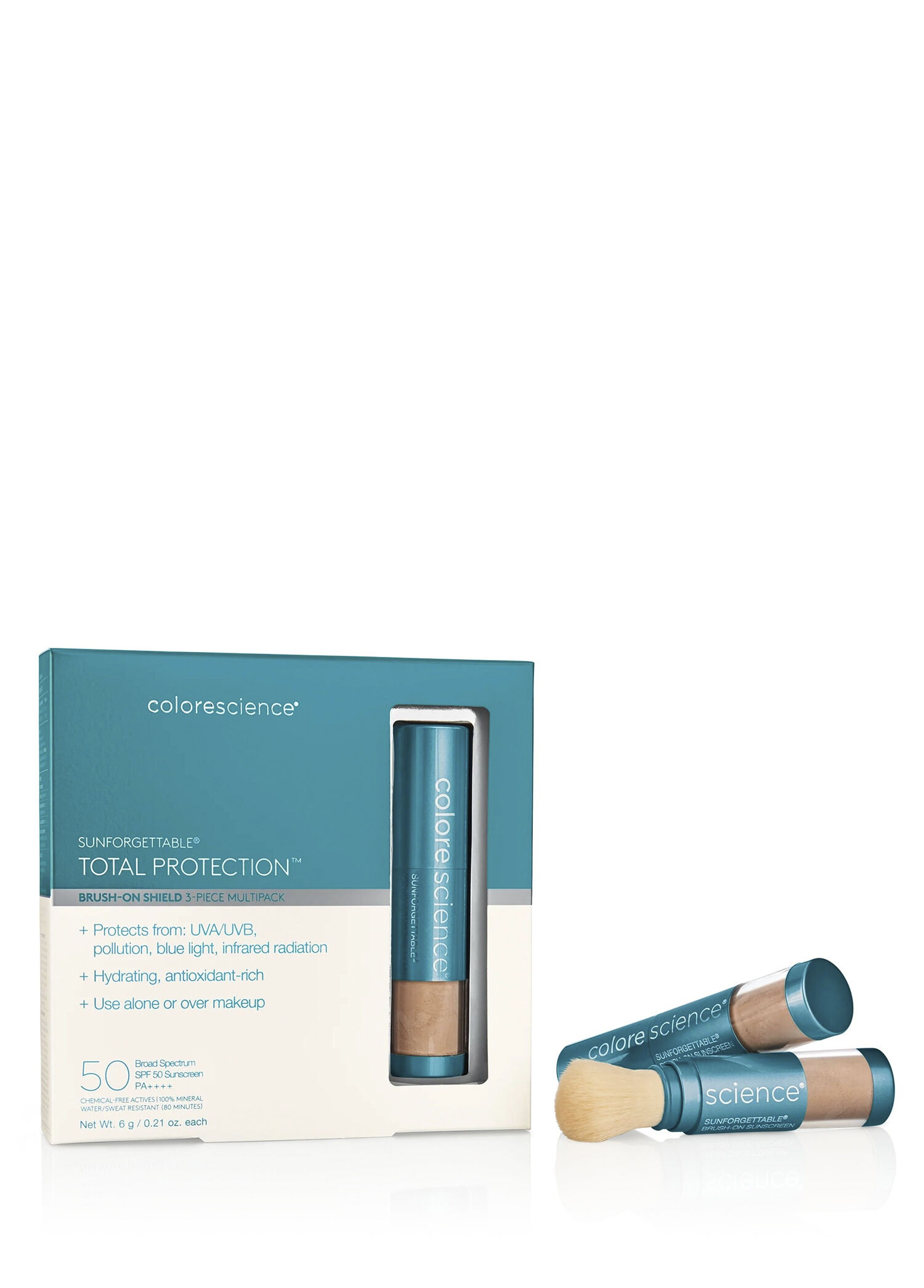 Sunforgettable Total Protection Brush-On Shield SPF50 Tan 3'lü Pudra Güneş Kremi