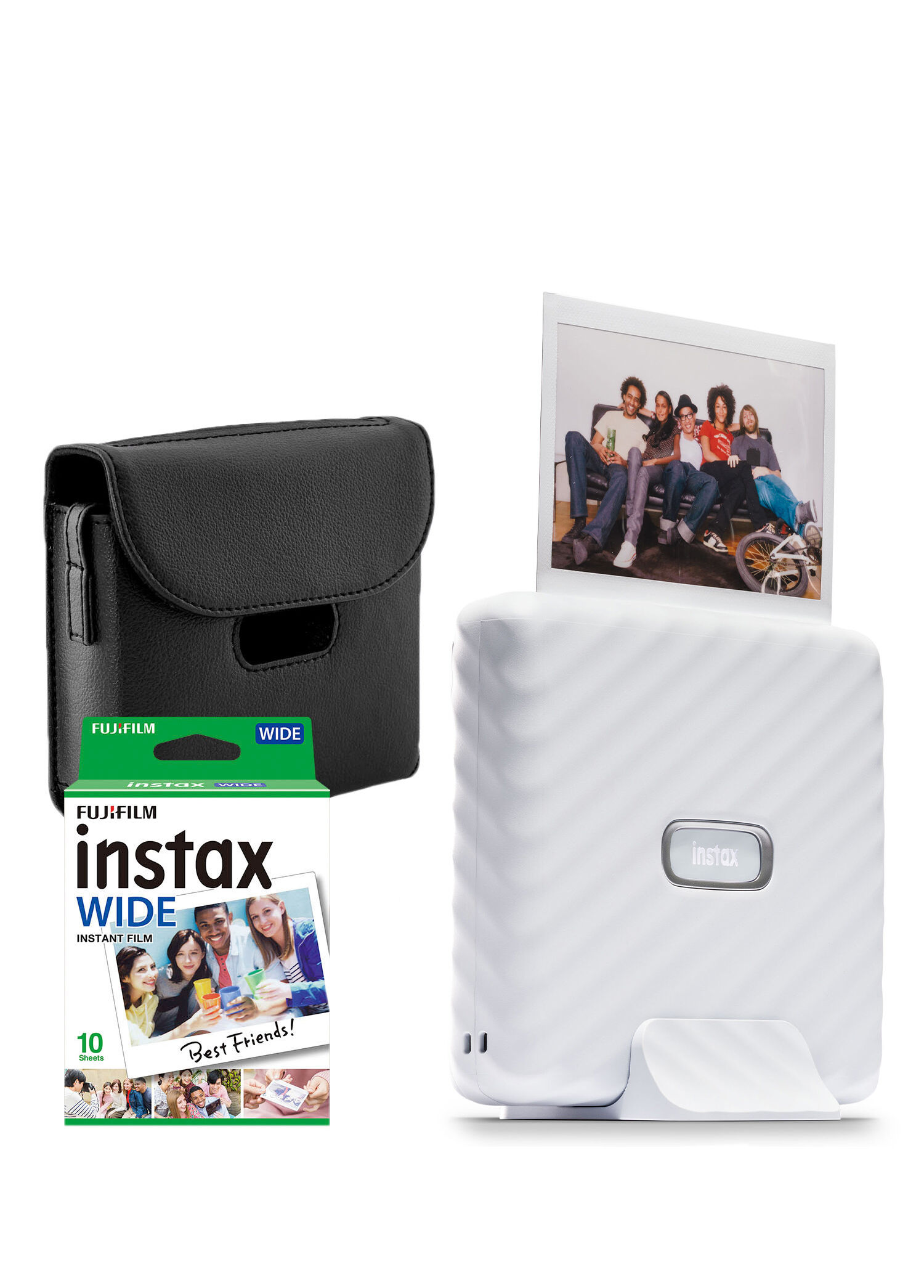 Instax Wide Link Beyaz Akıllı Yazıcı ve Çantalı Hediye Seti 3