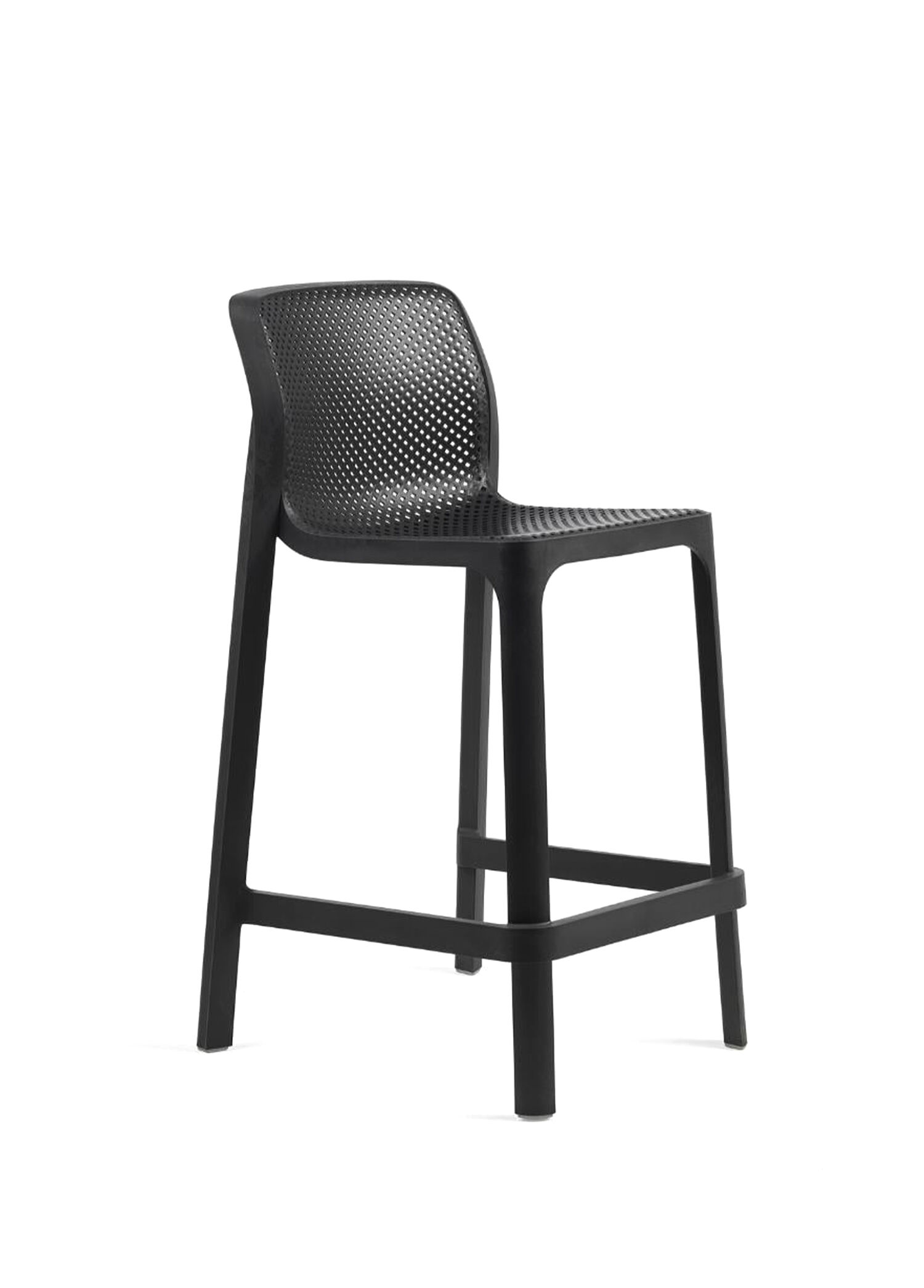 Net Antrasit Mini İstiflenebilir Bar Sandalyesi