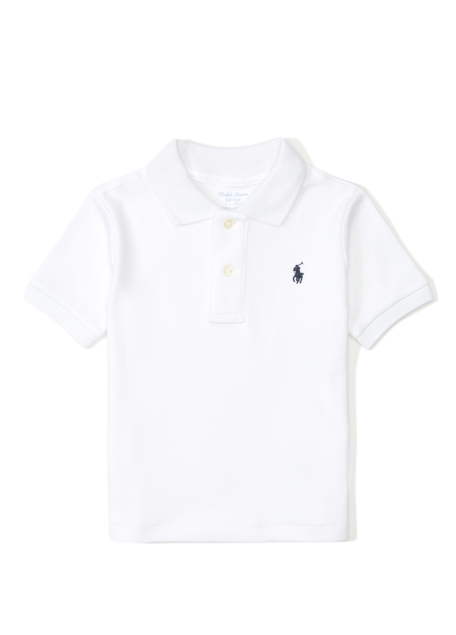 Beyaz Bebek Polo T-shirt