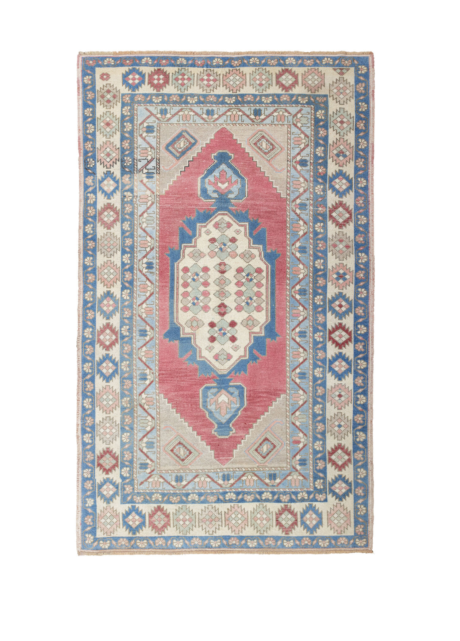 Bala Renkli El Dokuma Taşpınar Halısı 133x222 cm