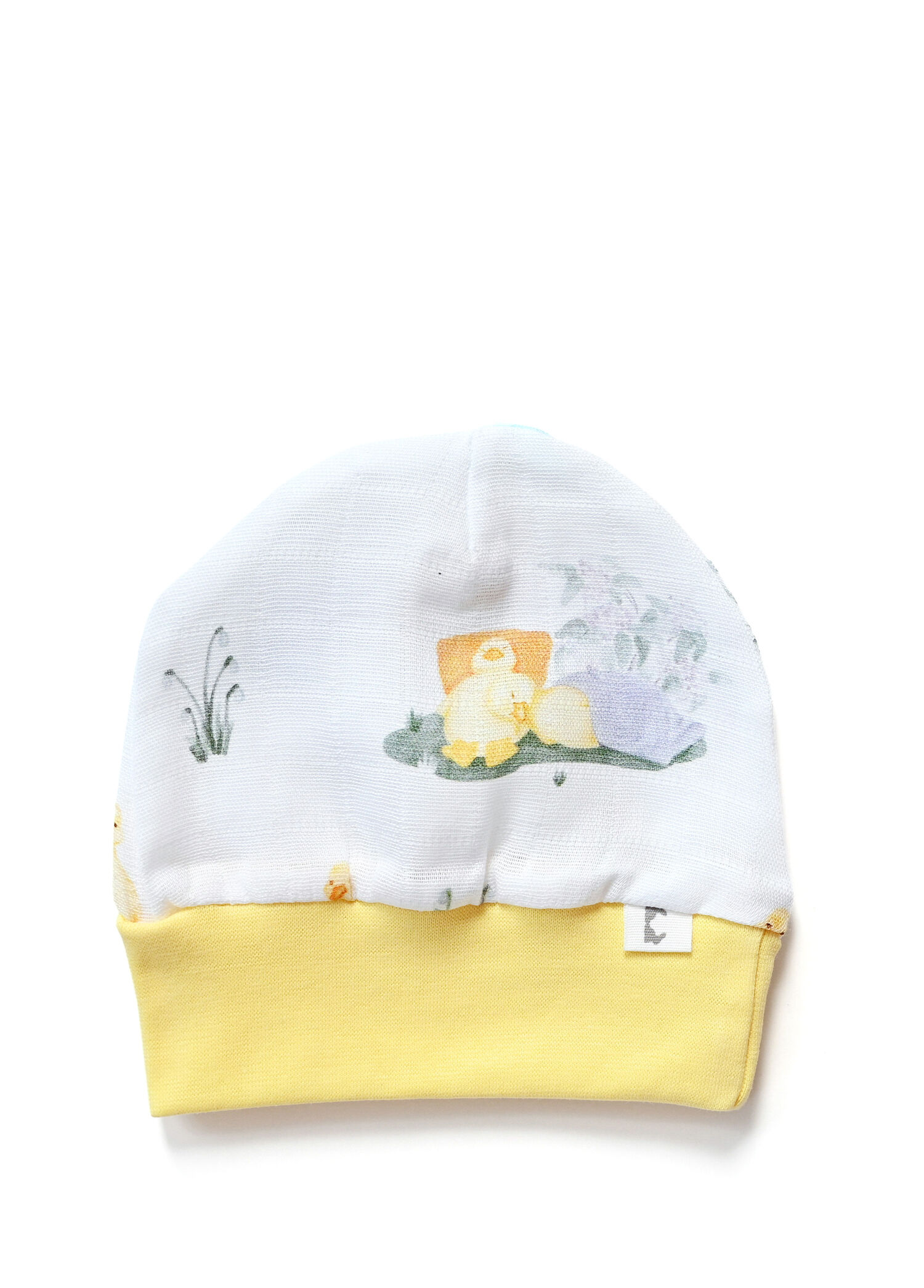 Petits Caneton Pamuklu Müslin Unisex Bebek Bere