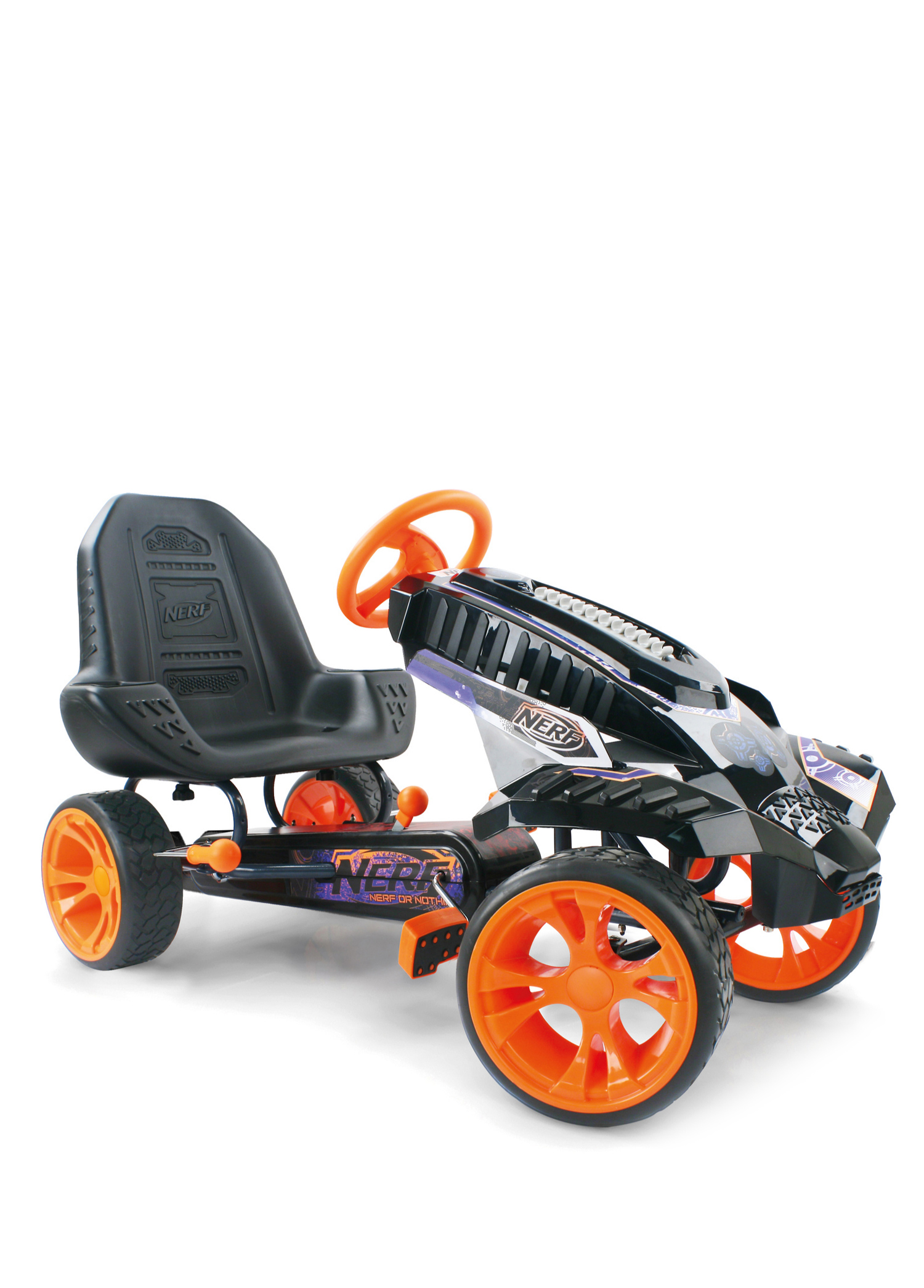 Nerf Battle Racer Siyah Çocuk 4 Tekerlekli Gokart Bisikleti