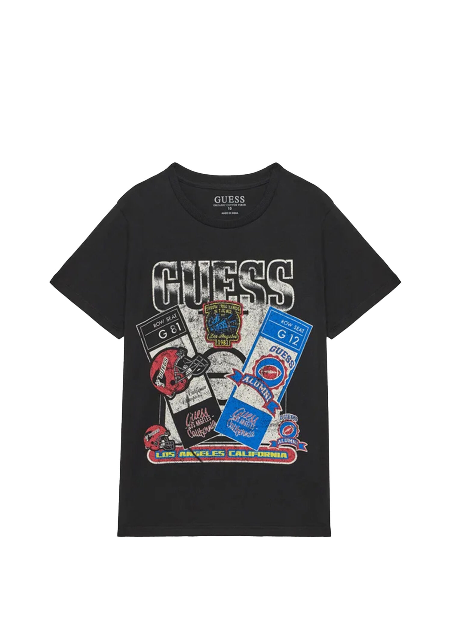 Siyah Baskılı Kısa Kollu Erkek Çocuk T-Shirt