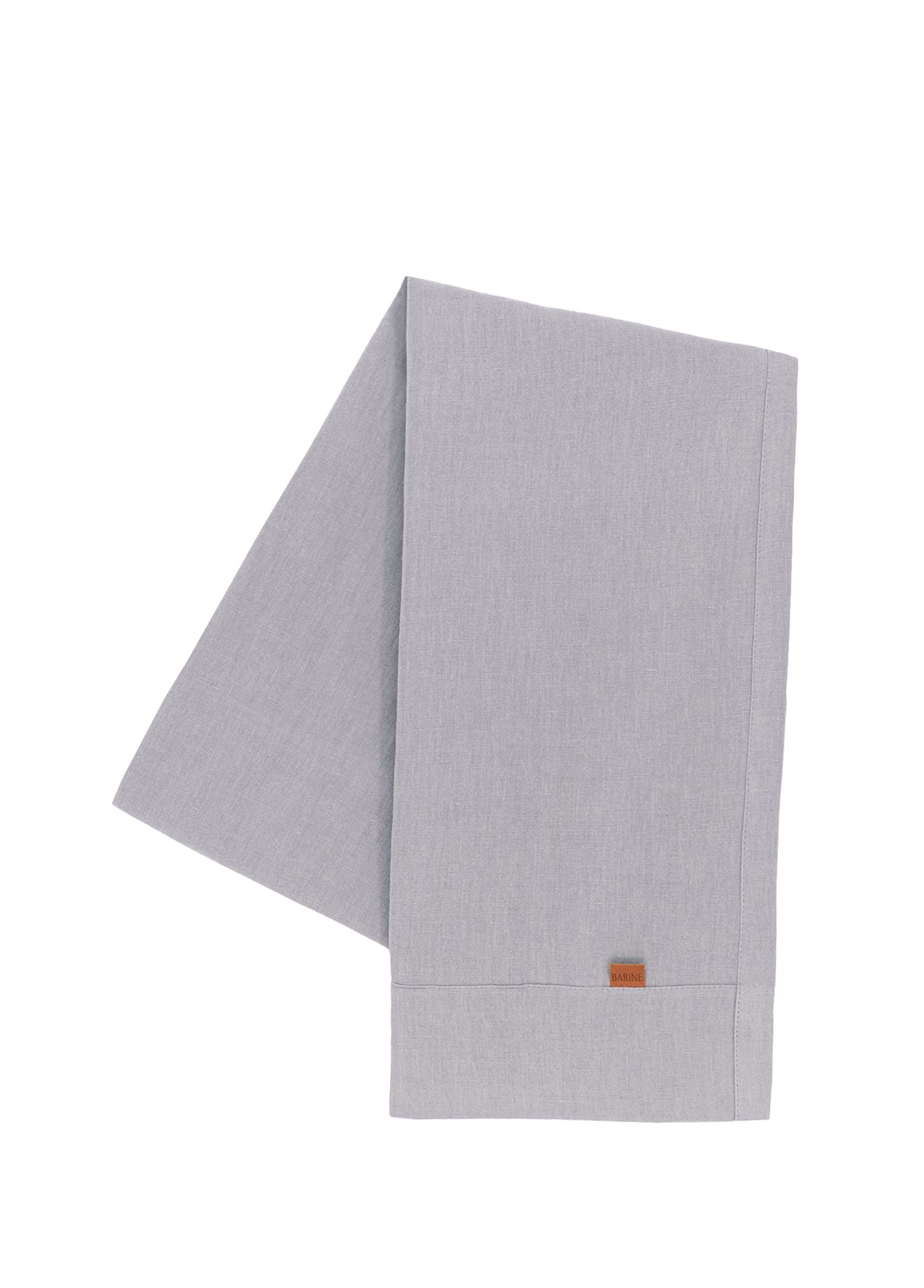 Linen Gri Keten Runner 45 x 250 cm