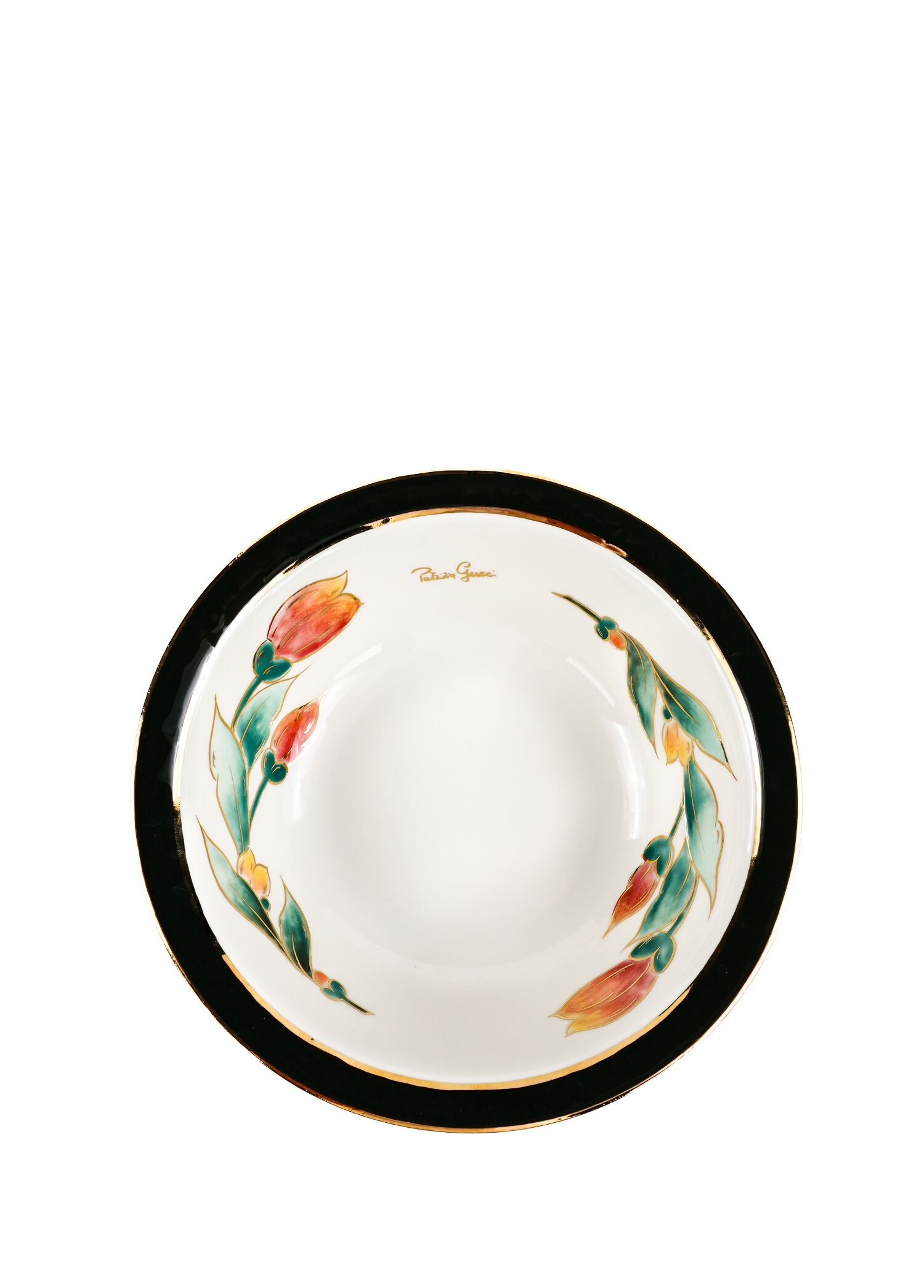 Patrizia Gucci Domani Renkli Desenli Porselen Salata Kase 23 cm