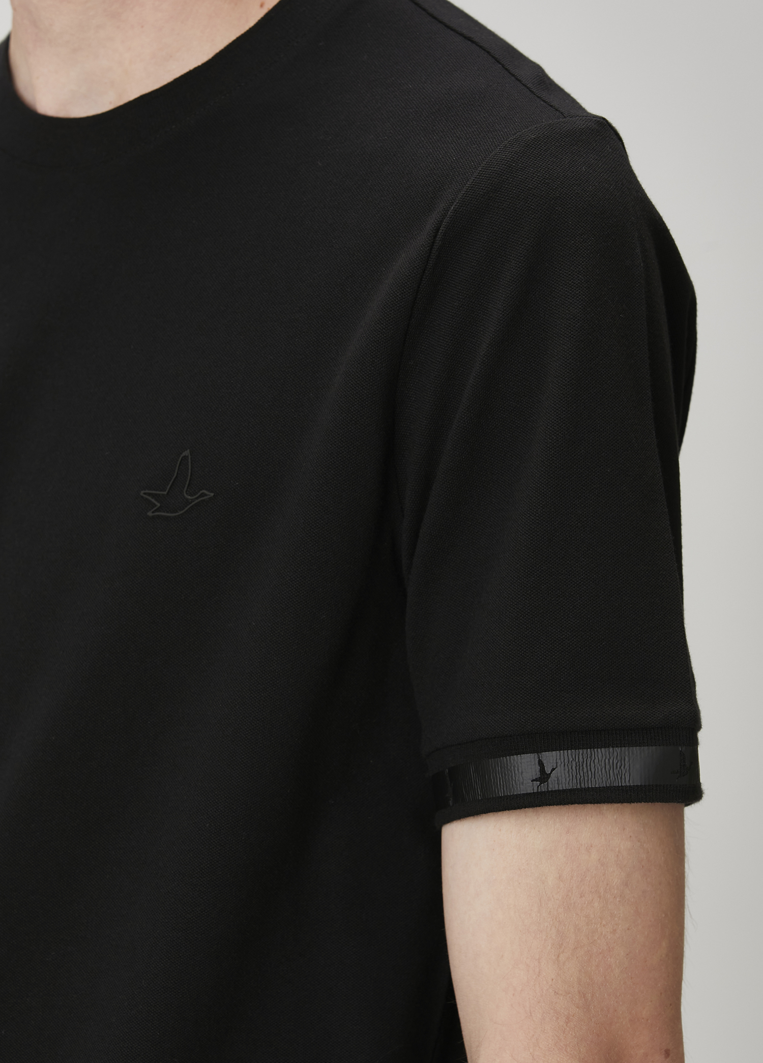 Siyah Logo Baskılı T-shirt_5