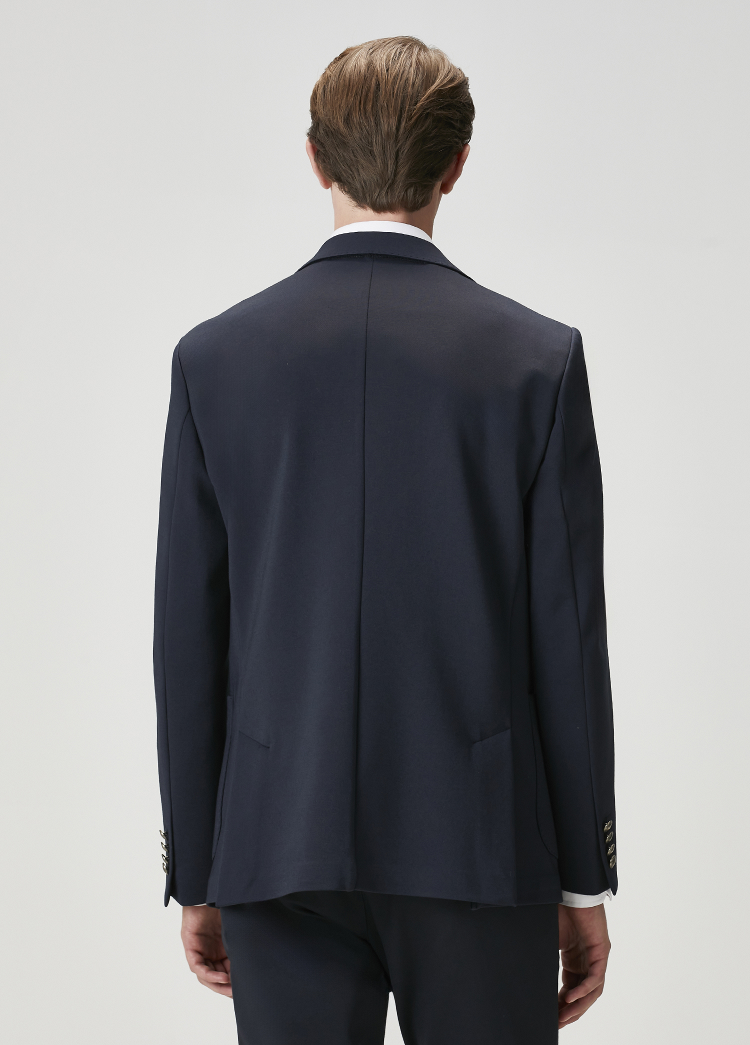 Lacivert Örme Blazer_4