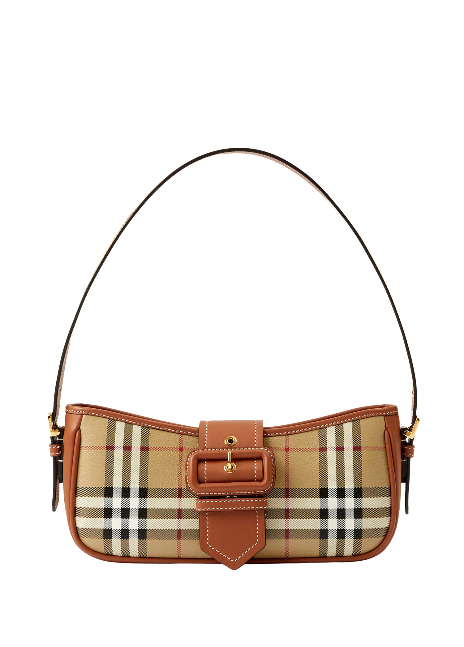 Burberry Kahverengi Kadın Check Sling Kahverengi Kadın Omuz
