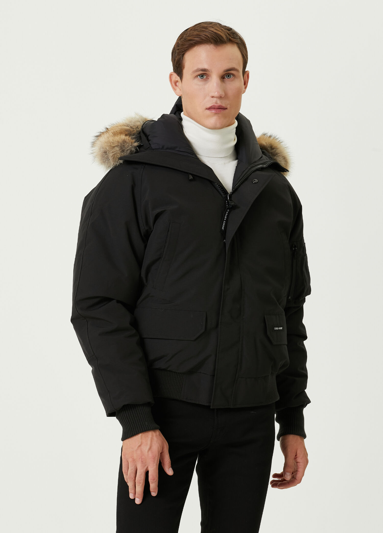 Beymen Chilliwack Siyah Kapüşonlu Bomber Mont. 1