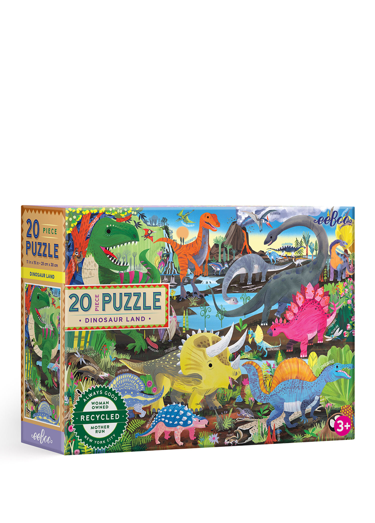 Dinosaur Land 20 Parça Çocuk Puzzle