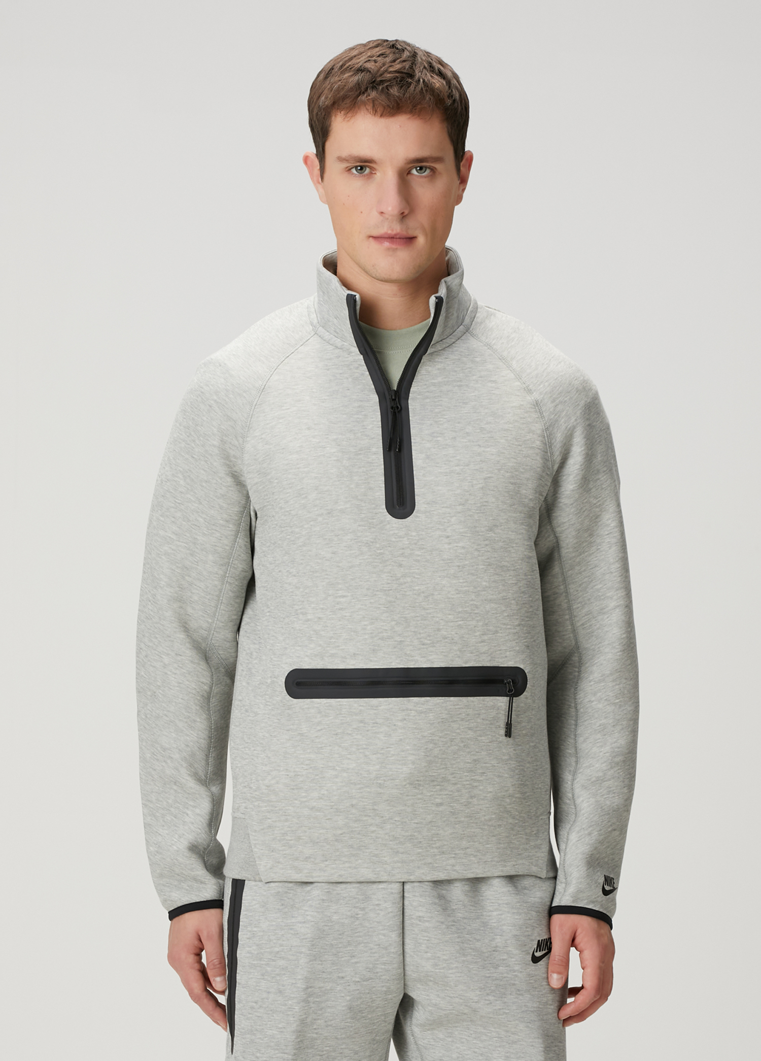 Tech Fleece Siyah Gri Sweatshirt