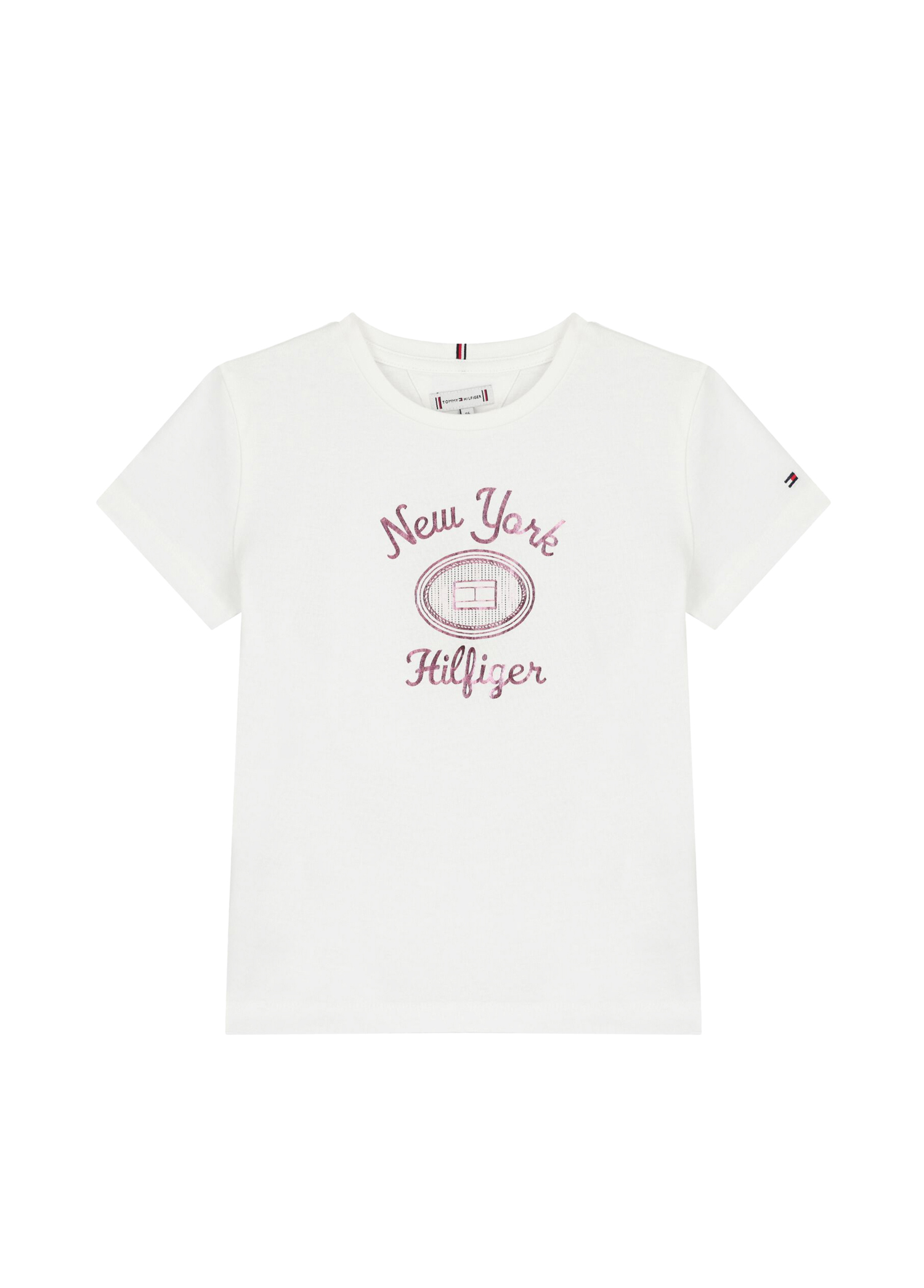 Foil Logo Beyaz Kız Bebek T-shirt