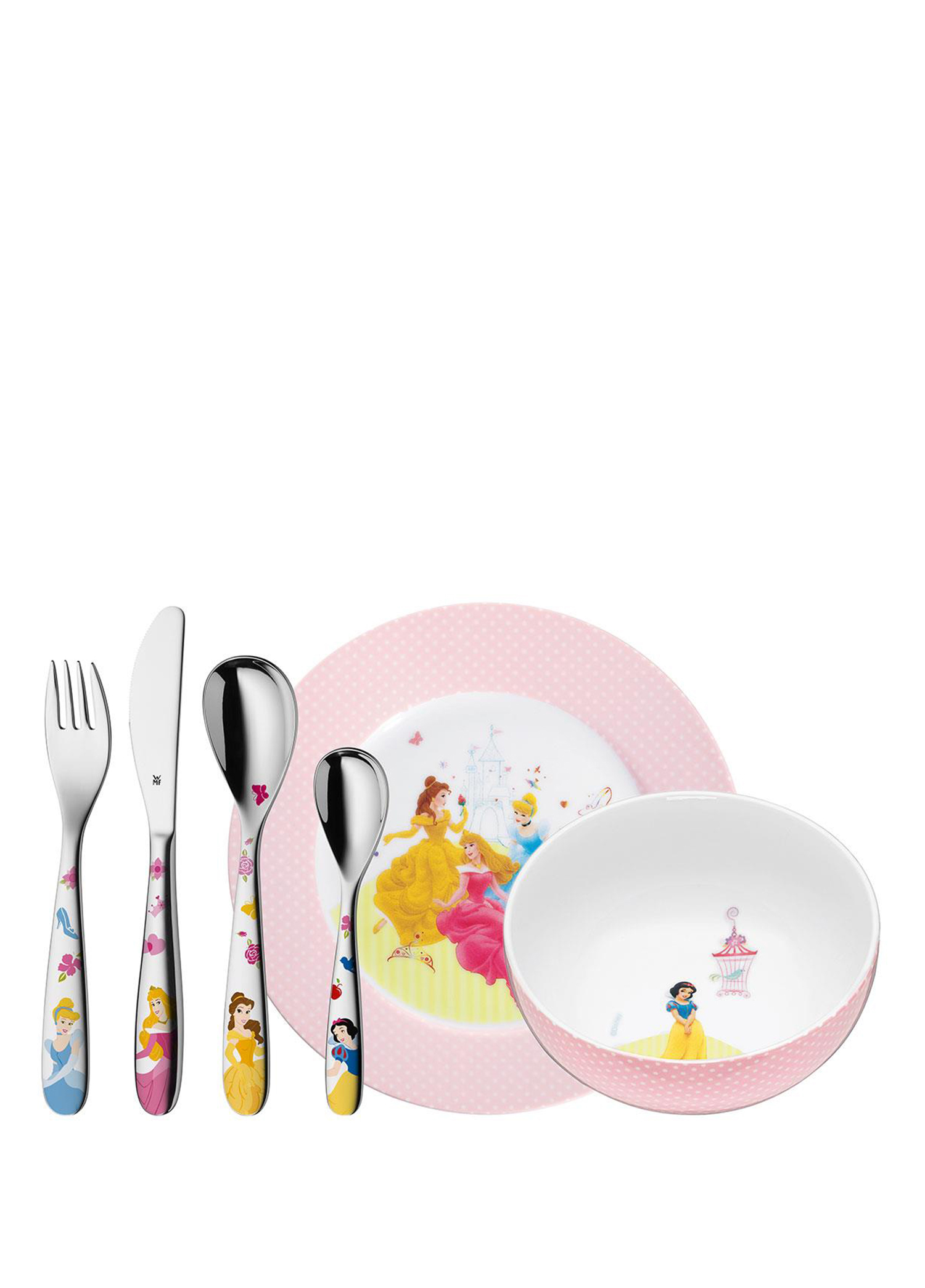 Disney Princess Figürlü 6 Parça Çocuk Yemek Seti