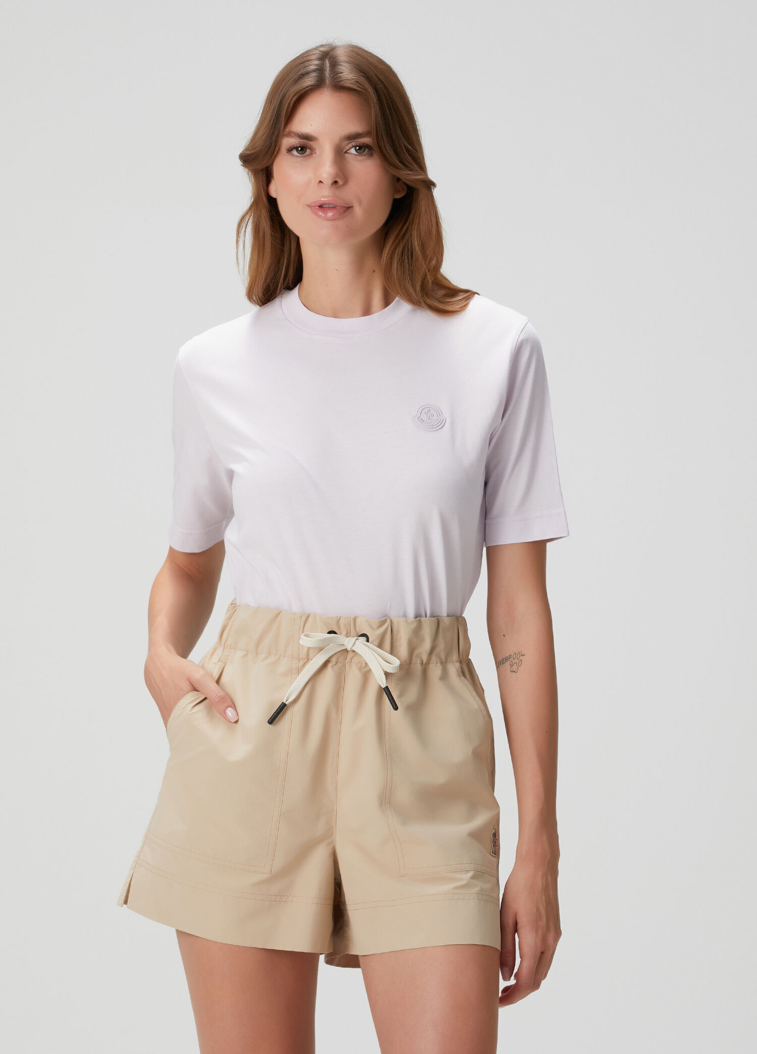 Lila Logo Patchli T-shirt