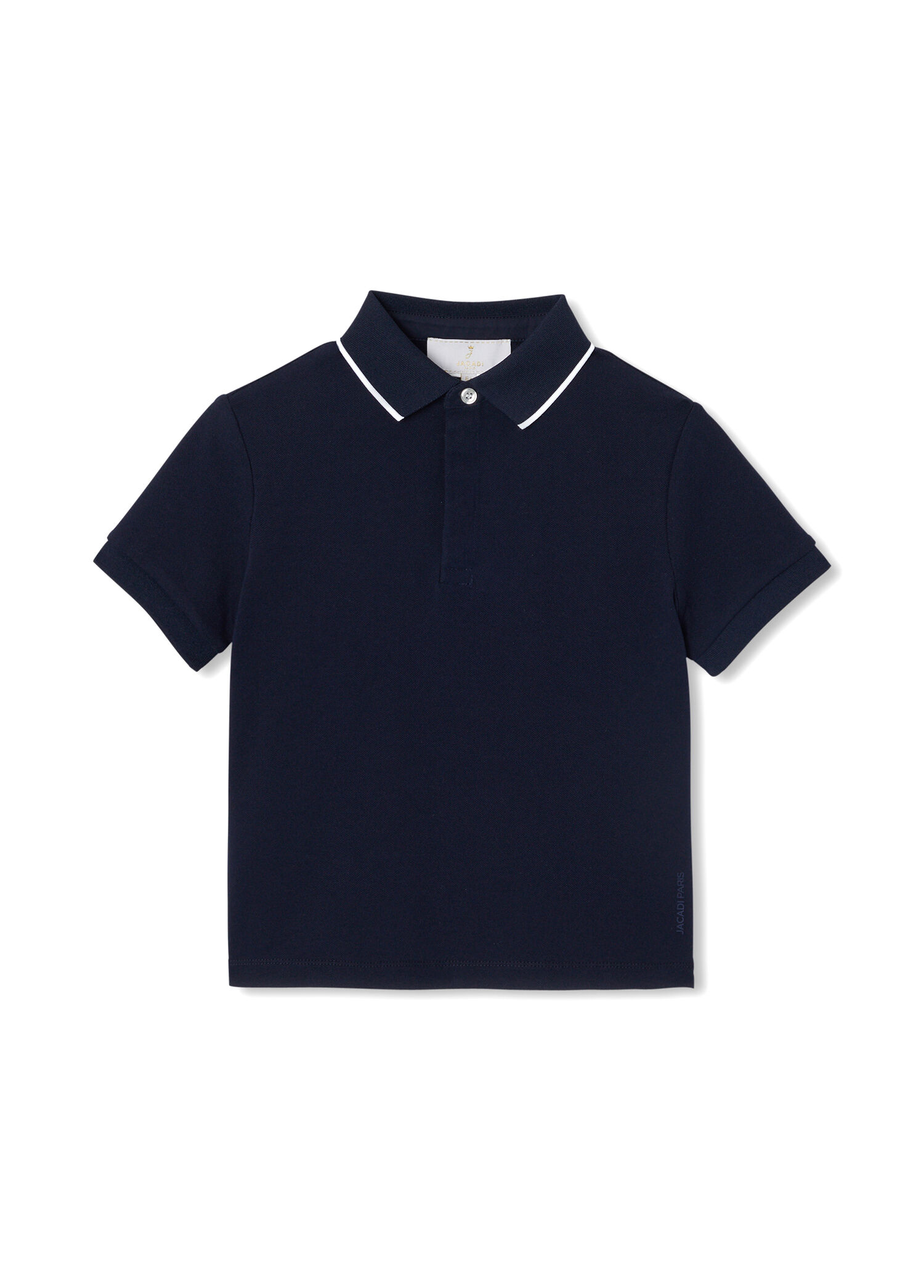 Lacivert Pamuklu Polo Yaka Kısa Kollu Erkek Çocuk T-Shirt