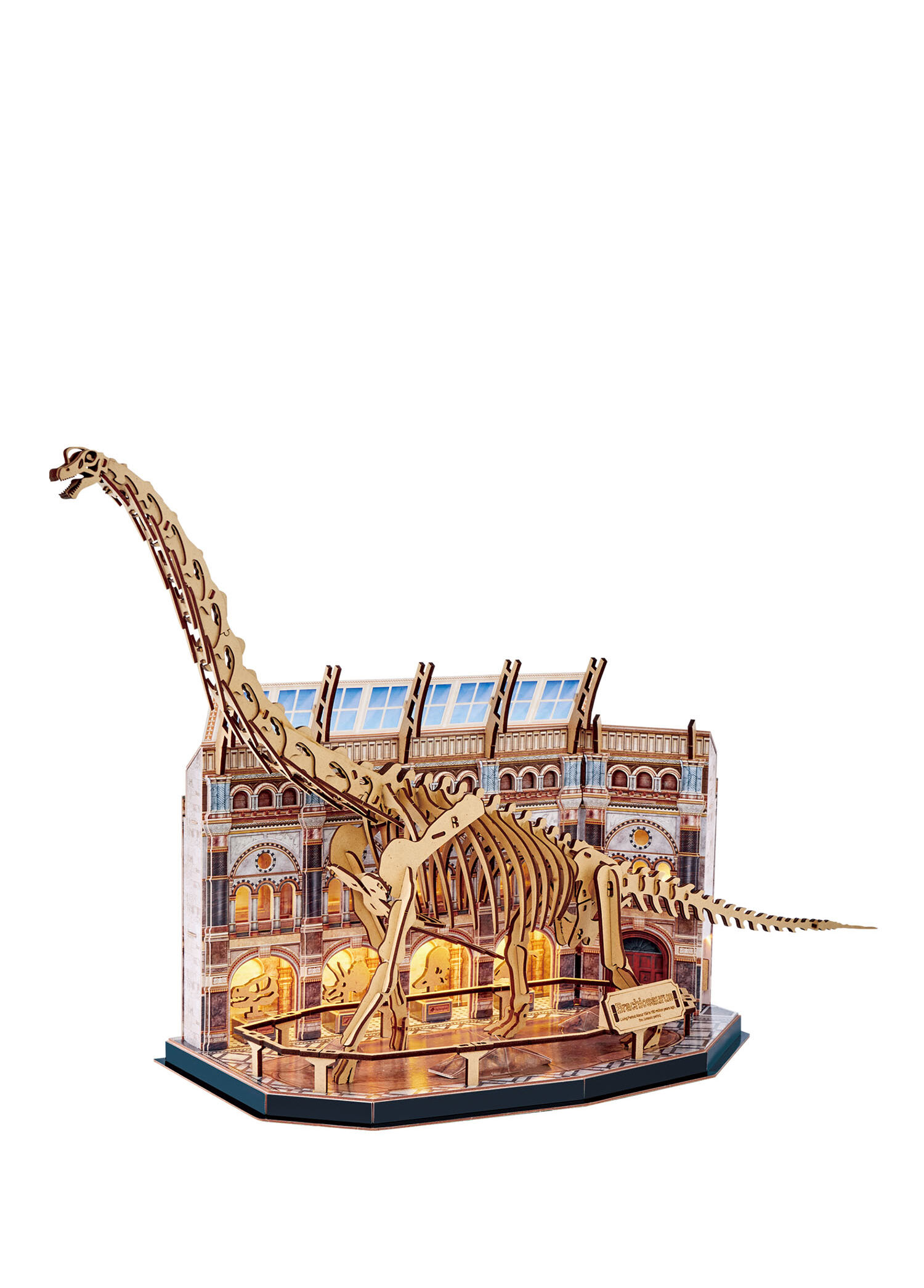 Natural Museum Brachiosaurus Led Işıklı 216 Parça 10+ Yaş 3D Puzzle L544h