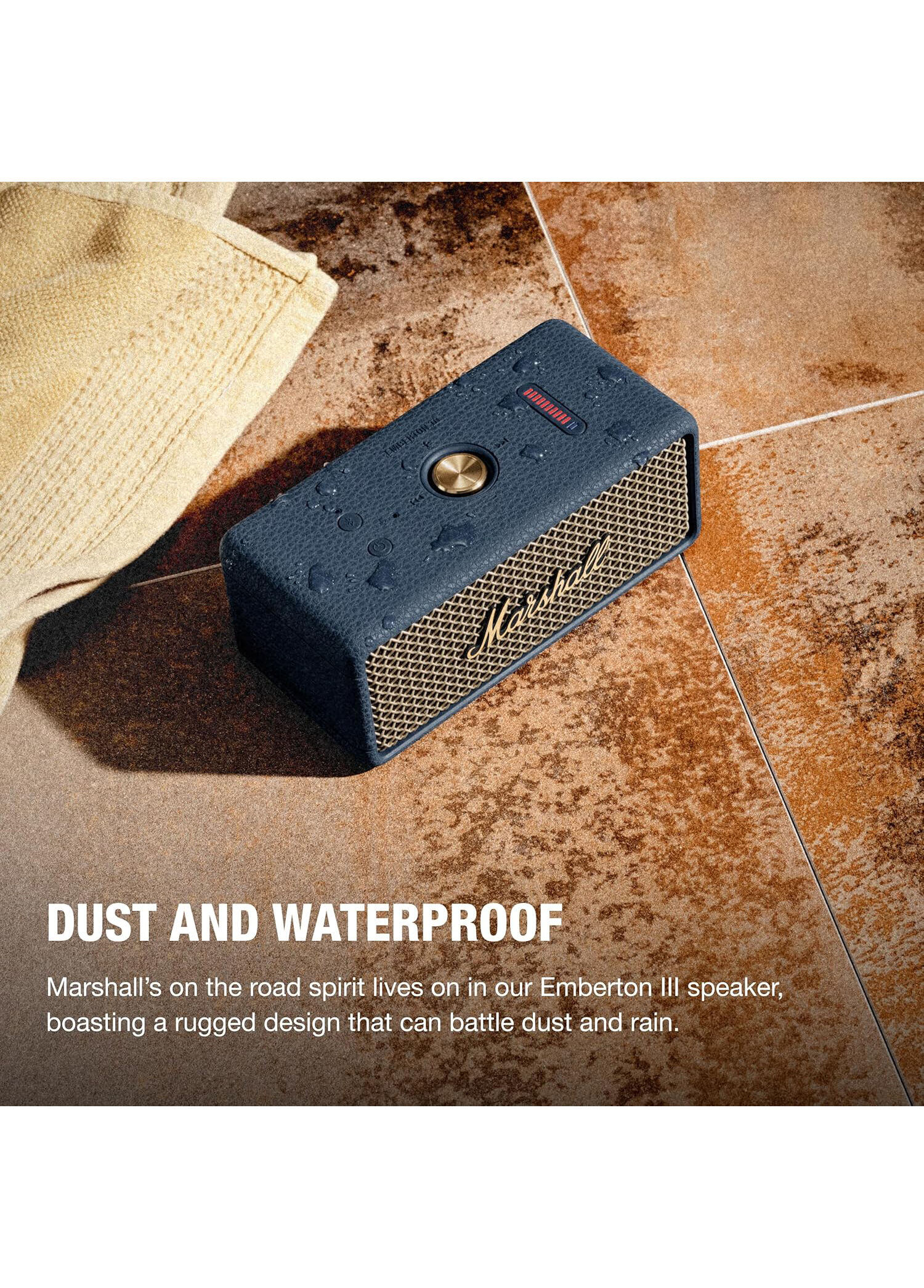 Marshall Emberton III Midnight Blue国内正規品 Marshall - Emberton III Midnight Blue Bluetooth Hoparlör - Mavi