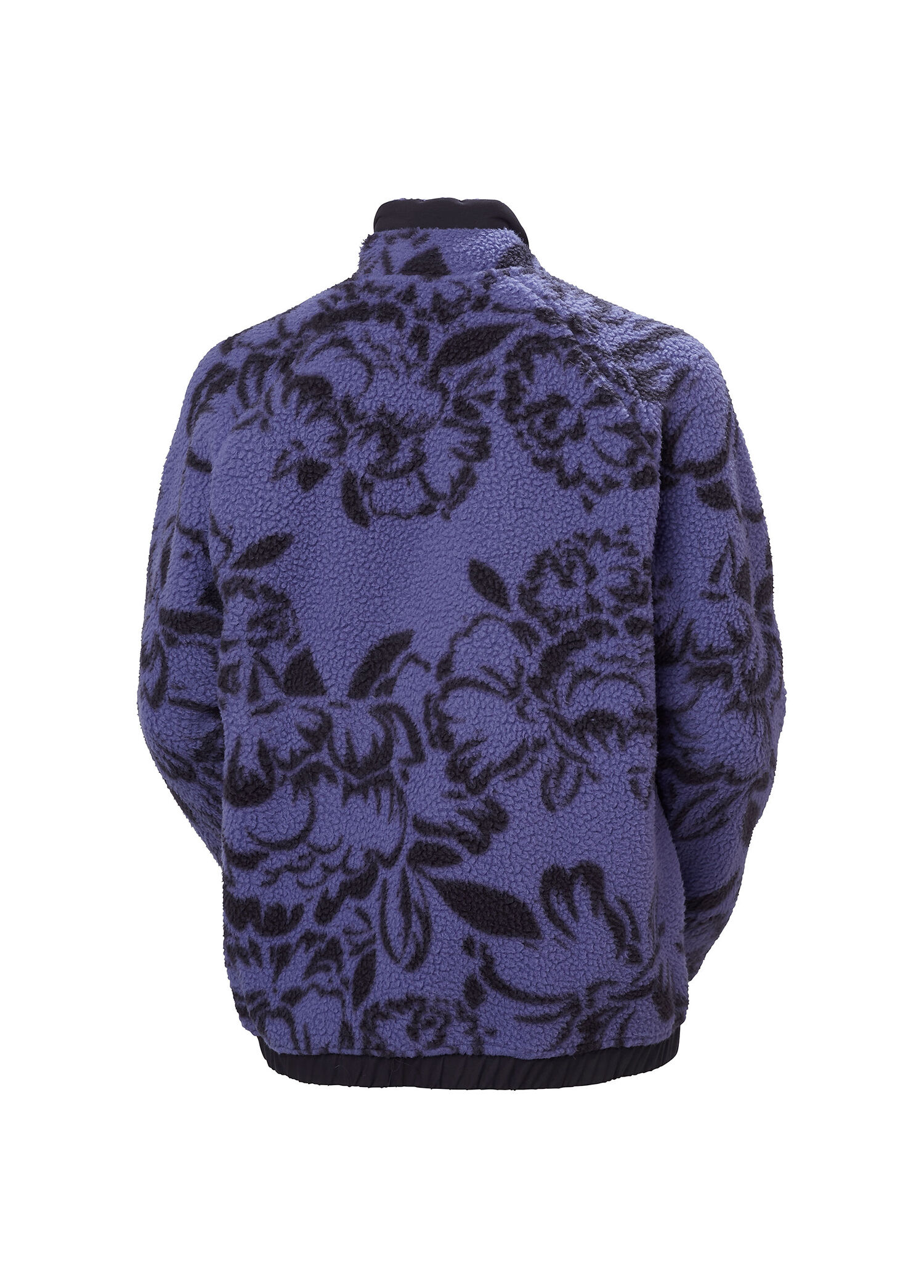 W Imperial Printed Pile Snap Ultra Viola Kadın Spor Sweatshirt
