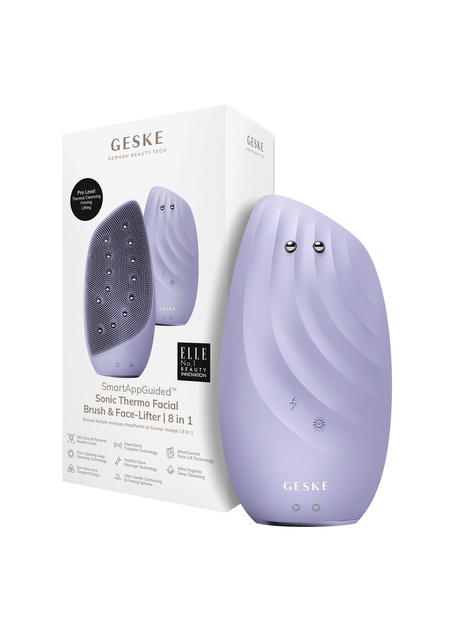 Geske - Sonic Thermo Mor 8'i 1 Arada Yüz Temizleme Fırçası ve Yüz