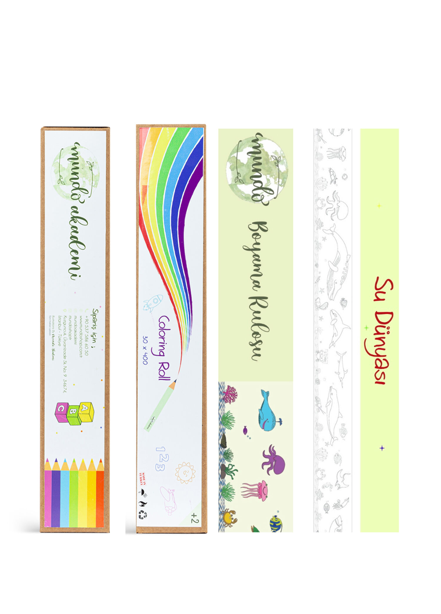 Coloring Roll Su Dünyası Boyama Seti
