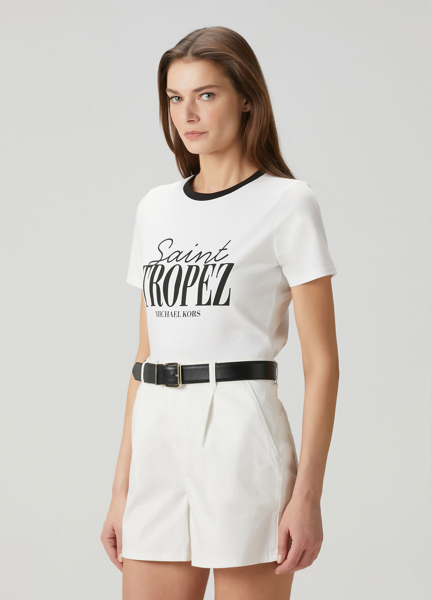 St Tropez Beyaz T-shirt