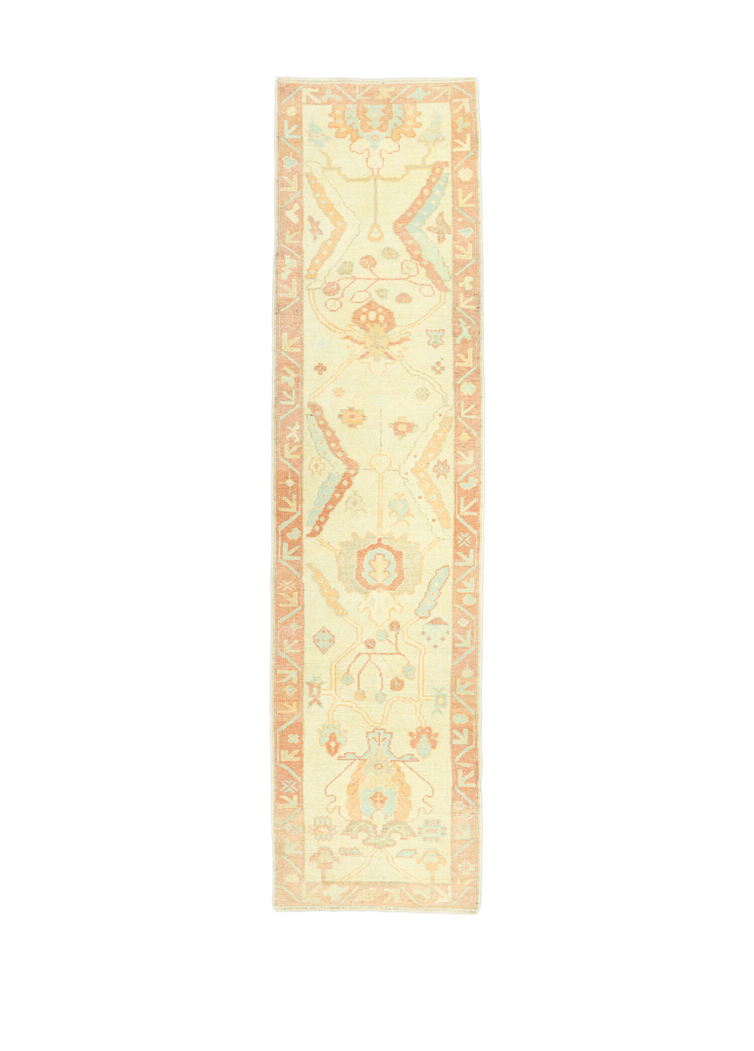 Kasen İlkel Tasarımlı El Dokuma Yolluk 89x386 cm