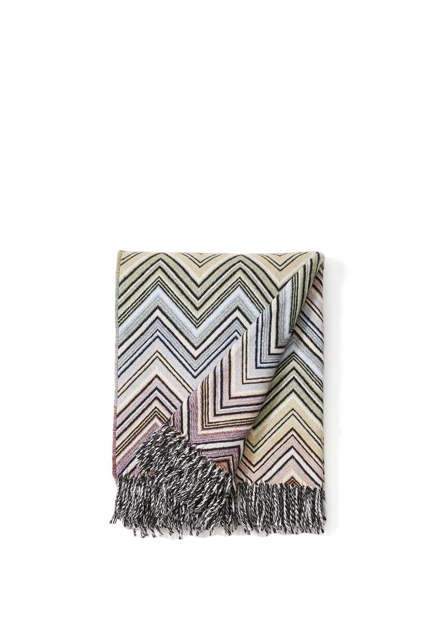 Perseo Colorblocked Yün Throw
