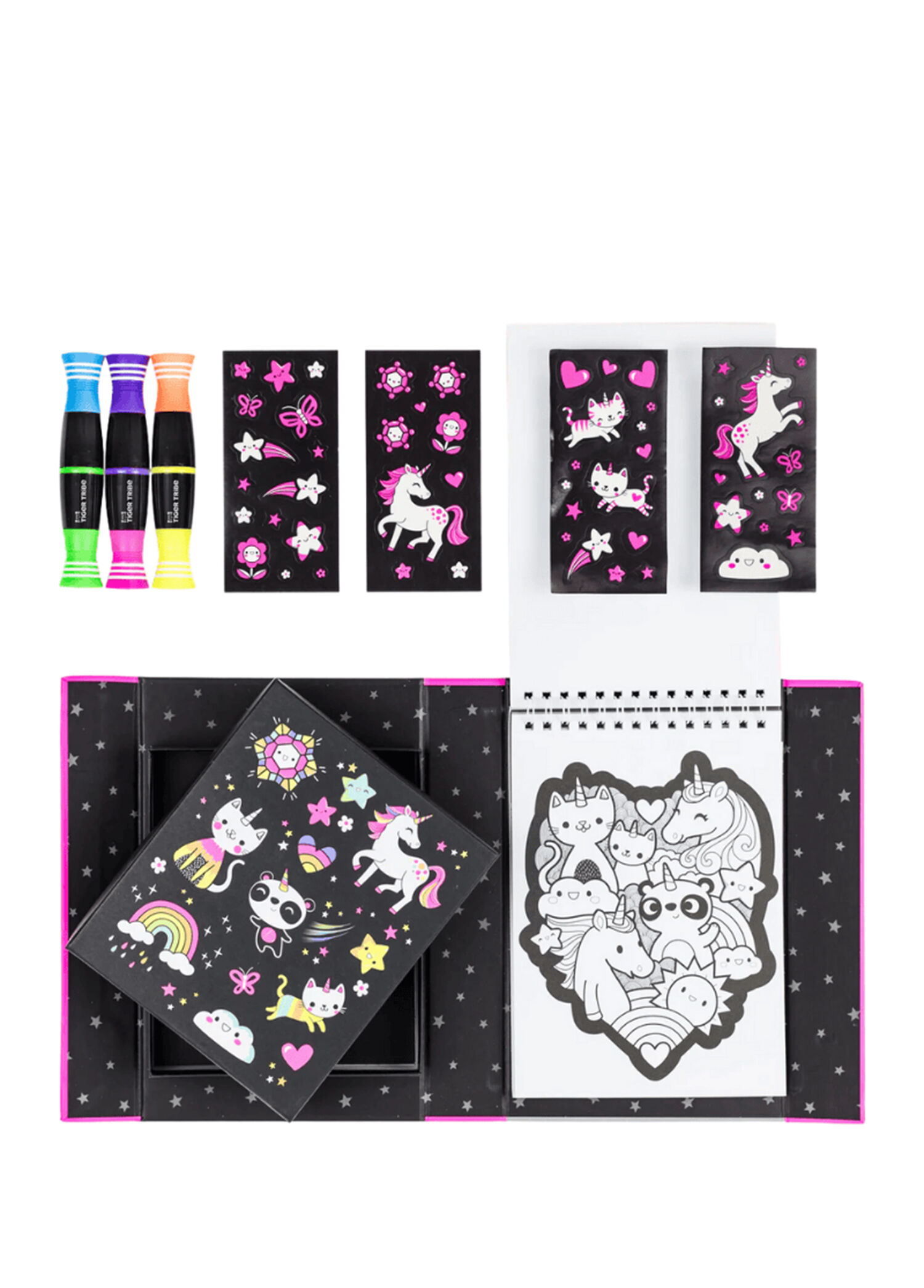Unicorns and Friends Neon Boyama Seti