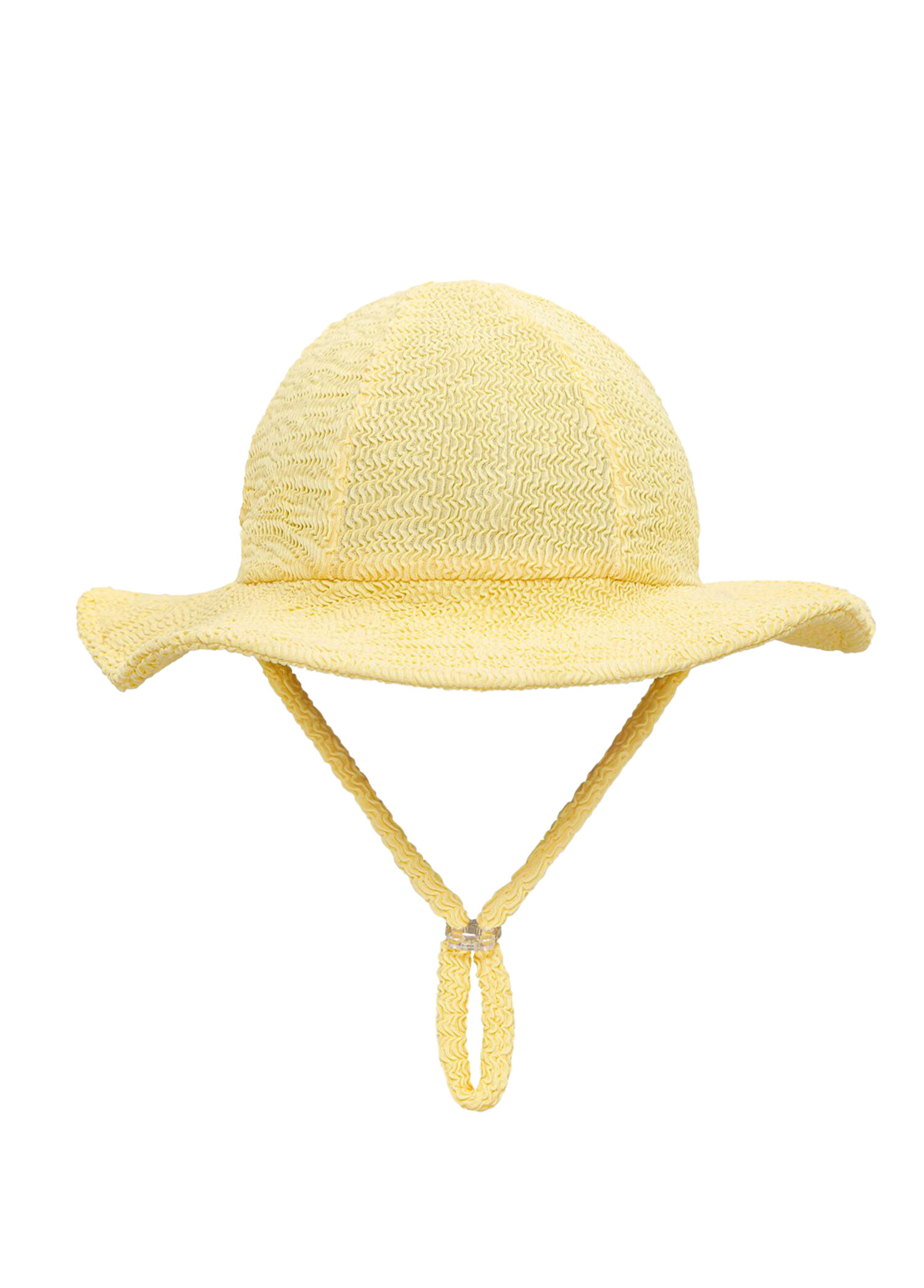 Butter Yellow Siperlikli Dokulu UV Korumalı Kız Çocuk Şapka