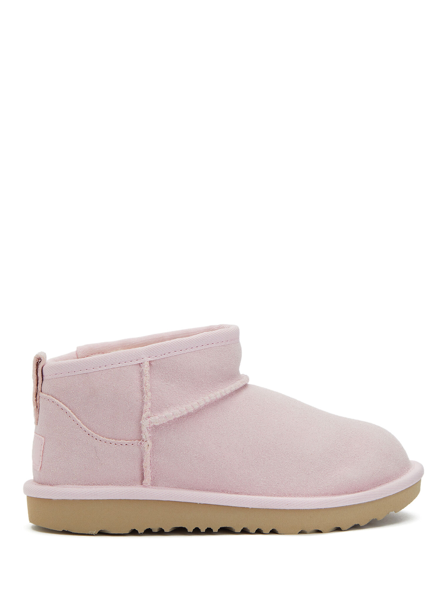 Classic Ultra Mini Dazzle Pembe Kız Çocuk Süet Bot