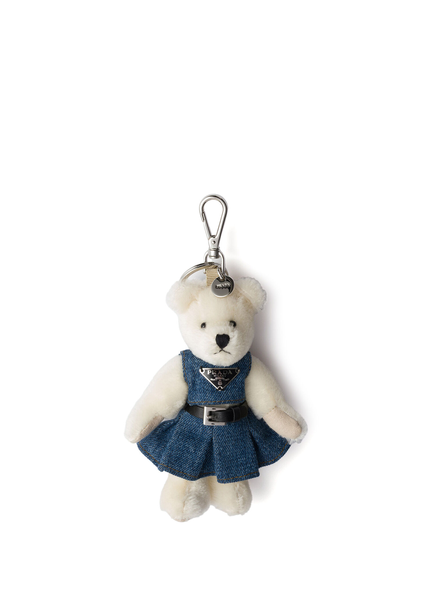 Teddy Beyaz Kadın Anahtarlık Süsü